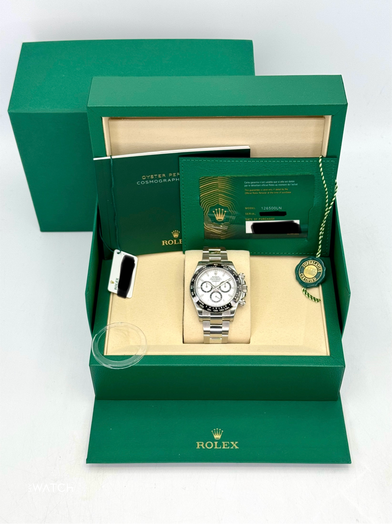 NEW 2025 Rolex Daytona 40mm 126500LN Stainless Steel Panda Dial (STICKERED) - MyWatchLLC