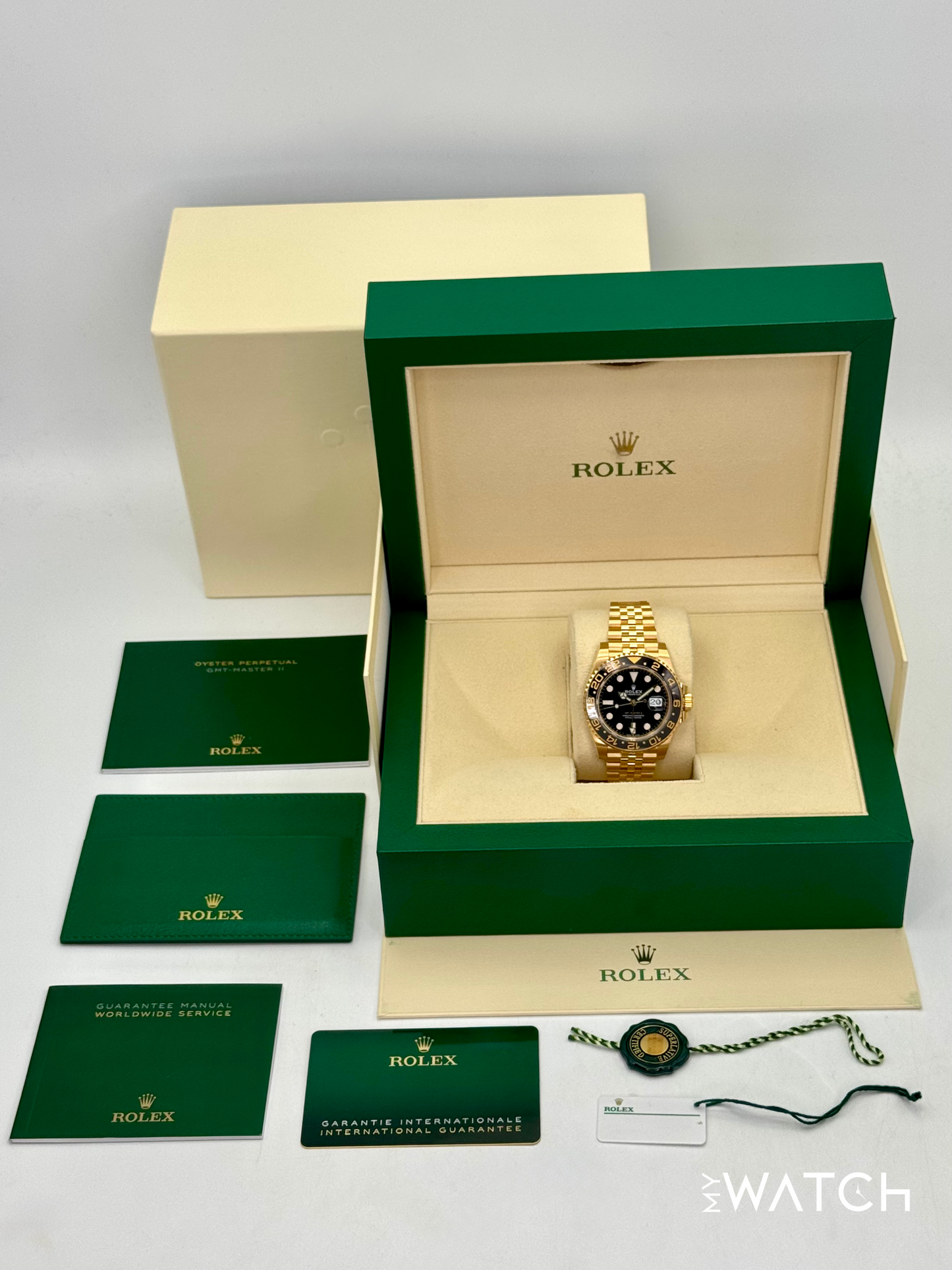 2024 Rolex GMT-Master II 40mm 126718GRNR Jubilee Black Dial