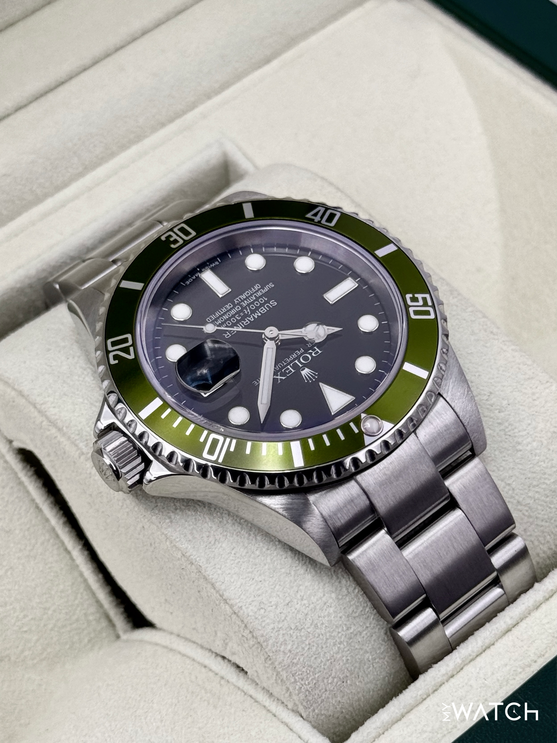 2005 Rolex Submariner "Kermit" 40mm 16610 Stainless Steel Black Dial - MyWatchLLC