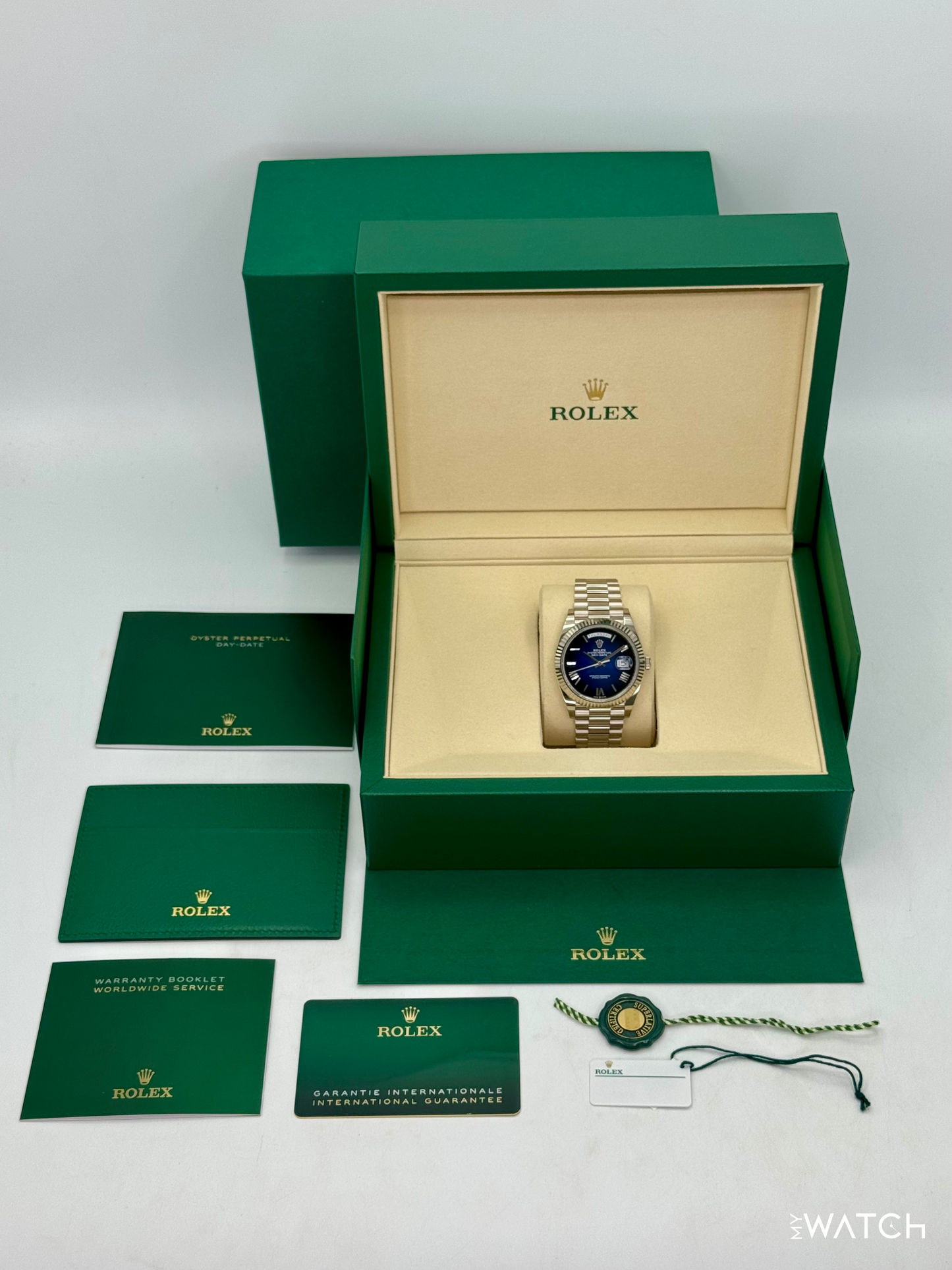 2025 Rolex Day-Date 40mm 228239 Presidential Blue Ombre Dial