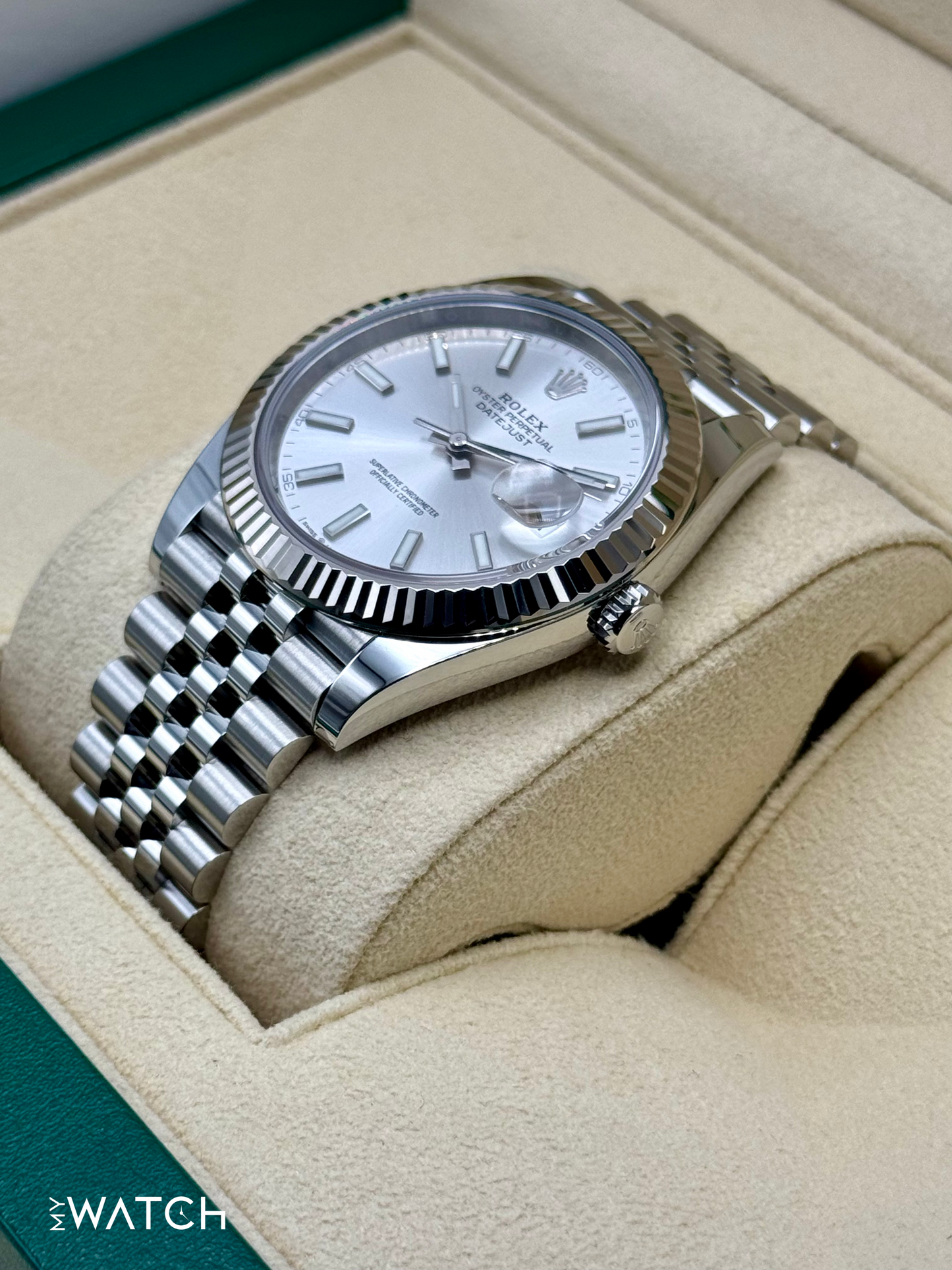 2023 Rolex Datejust 41mm 126334 Stainless Steel Jubilee Silver Dial