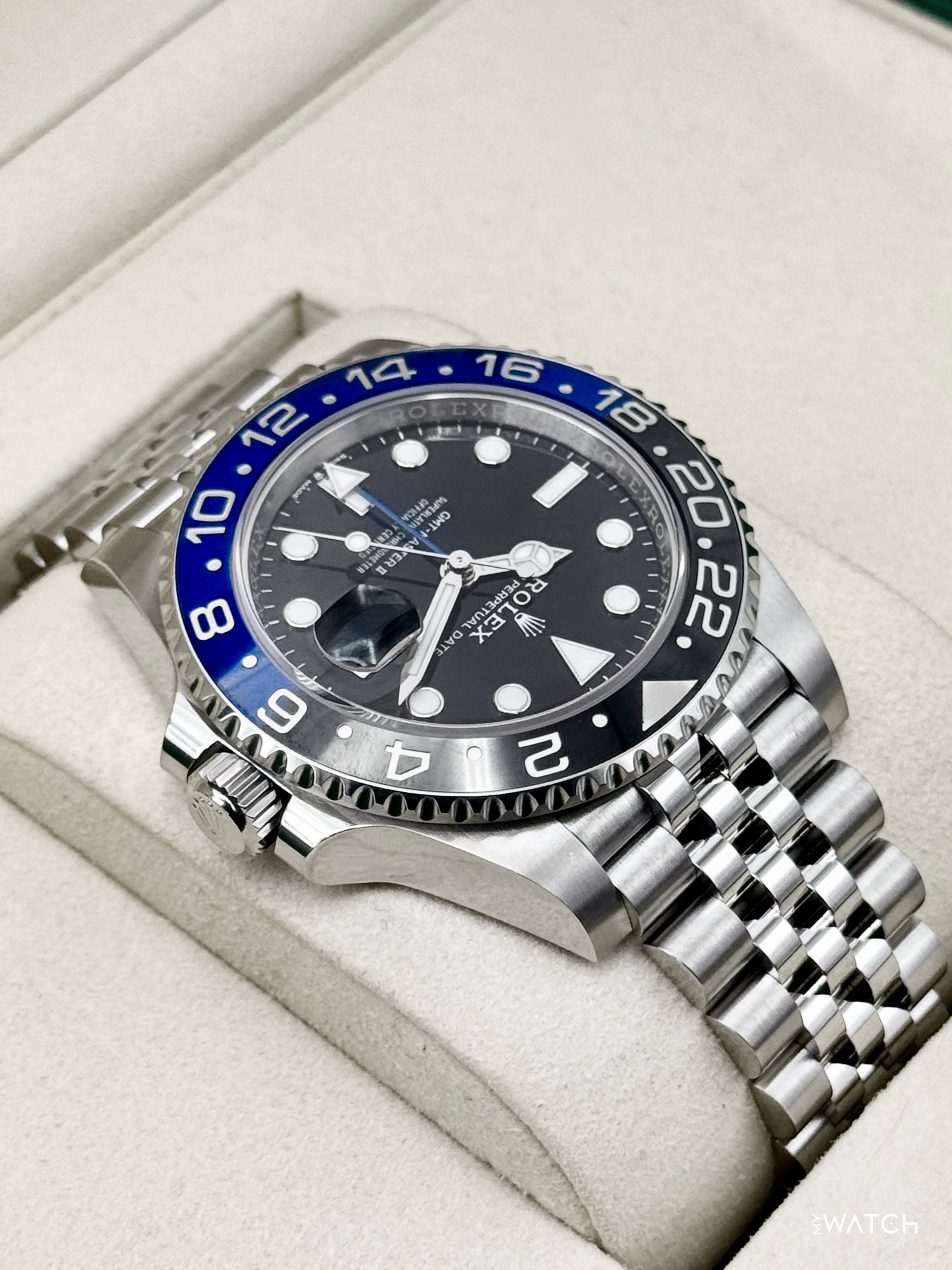 2025 Rolex GMT-Master II "Batgirl" 40mm 126710BLNR Jubilee - MyWatchLLC