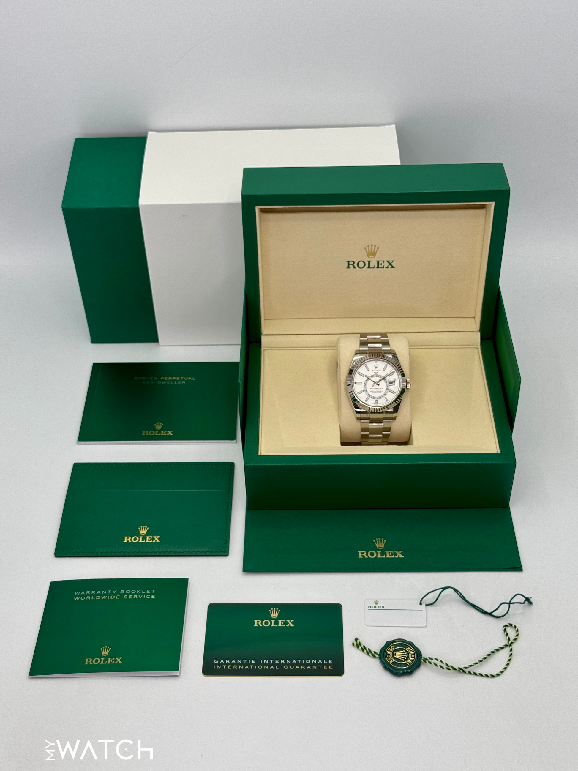 NEW 2025 Rolex Sky-Dweller 42mm 336934 Stainless Steel Oyster White Dial - MyWatchLLC