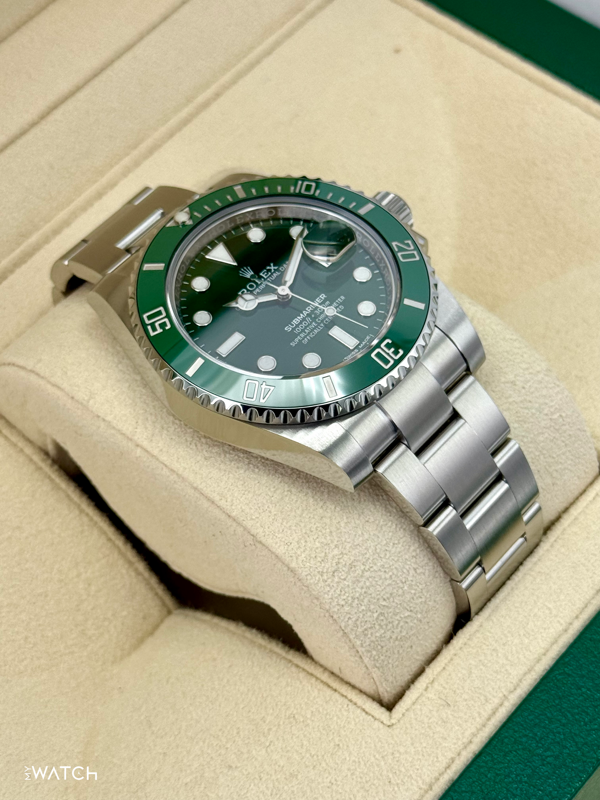 2017 Rolex Submariner “Hulk” 40mm 116610LV Green Dial - MyWatchLLC