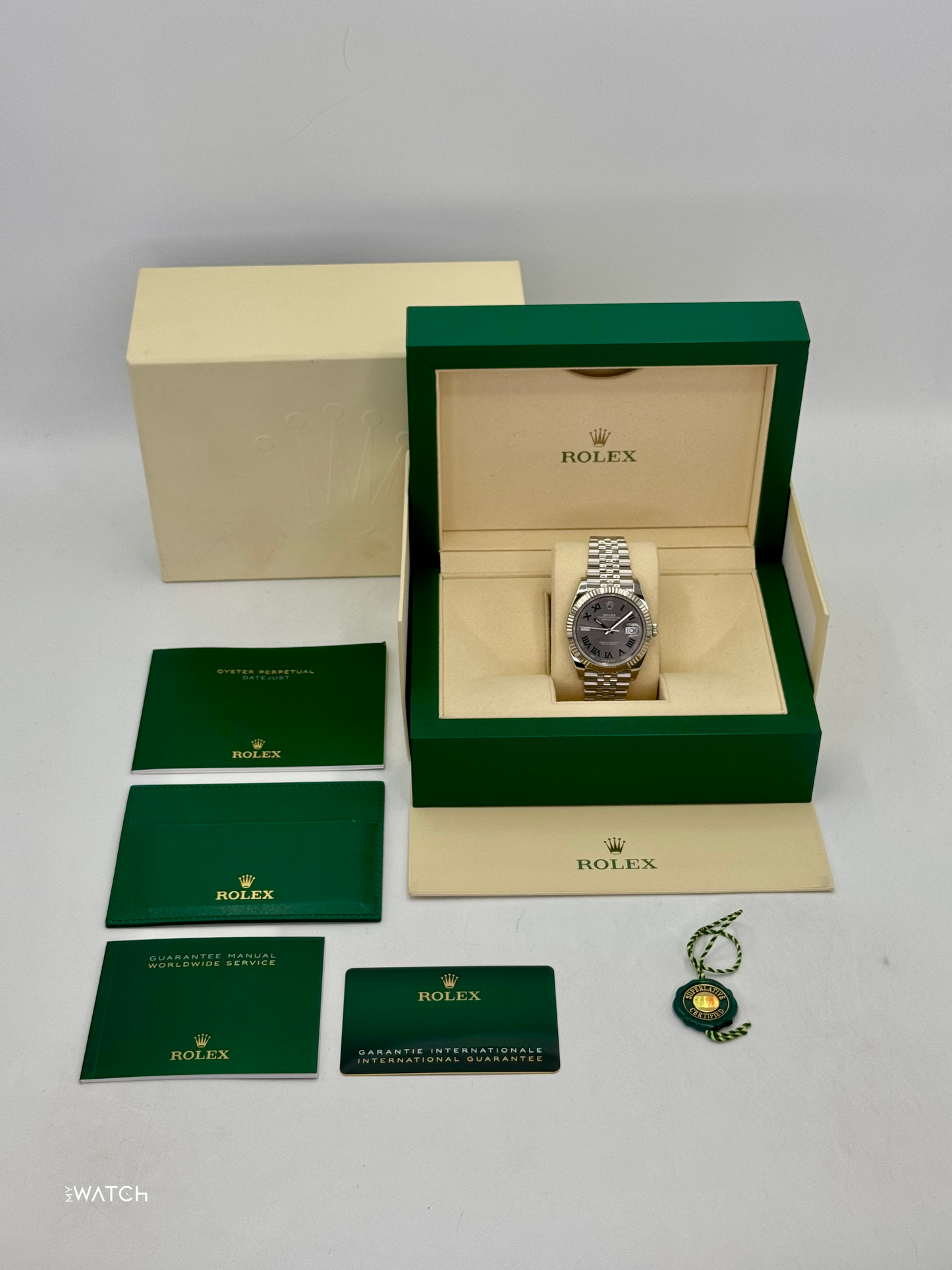 2024 Rolex Datejust 41mm 126334 Jubilee Wimbledon Dial