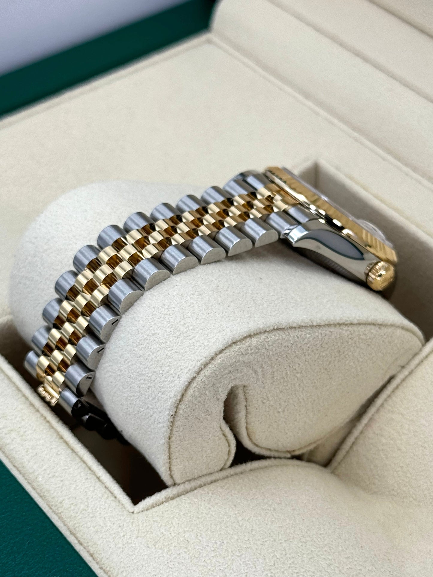 NEW 2023 Rolex Lady-Datejust 31mm 278273 Two-Tone Jubilee Green Dial - MyWatchLLC