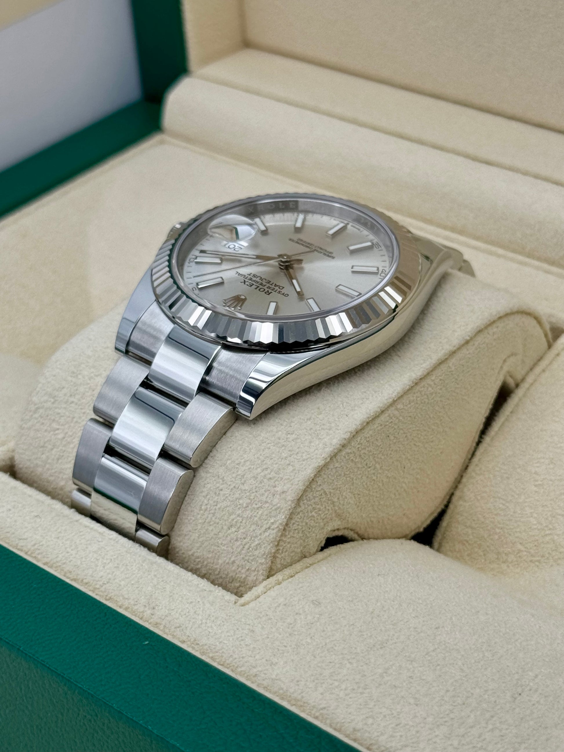 NEW 2024 Rolex Datejust 41mm 126334 Stainless Steel Oyster Silver Dial - MyWatchLLC