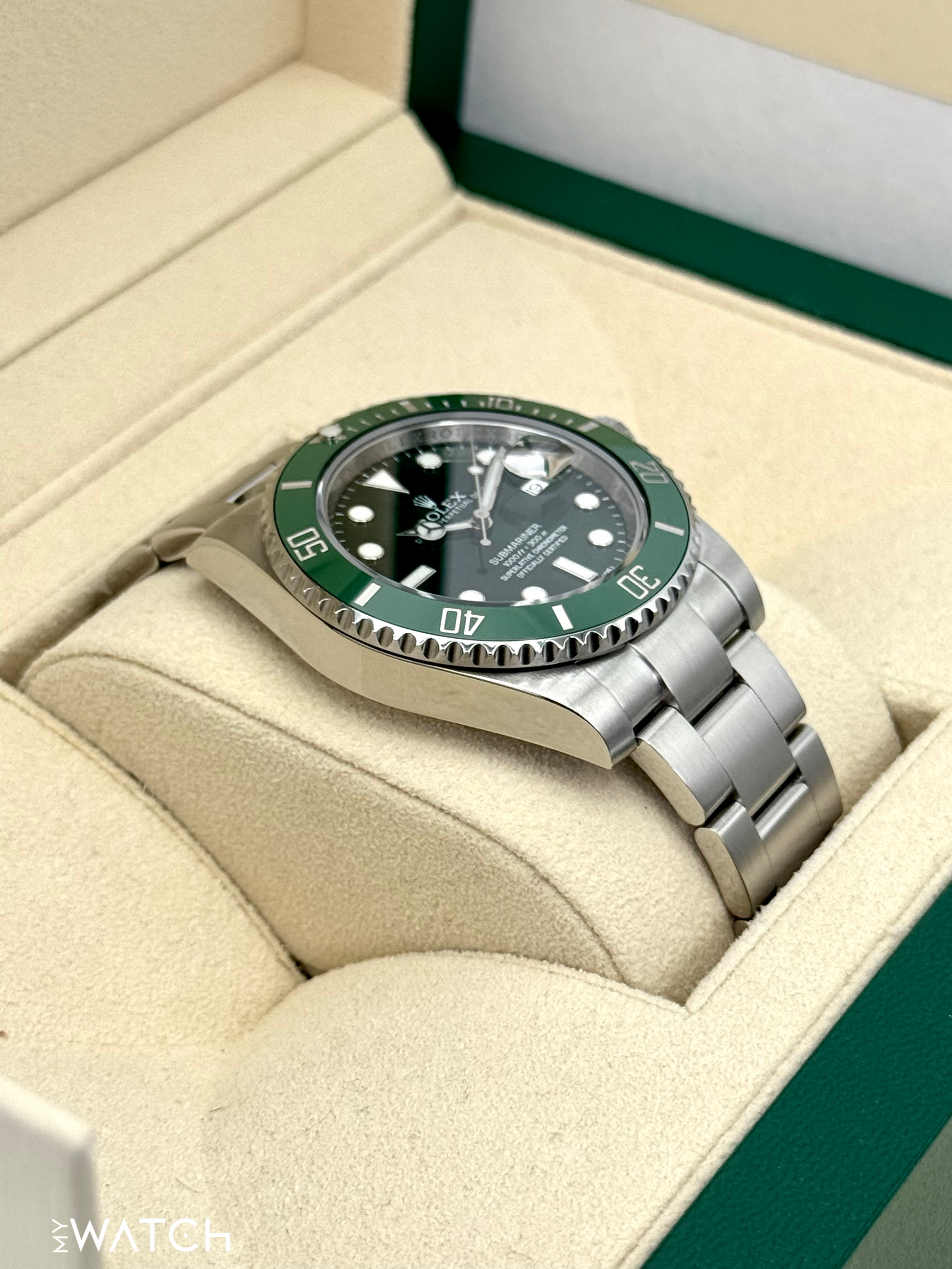 2015 Rolex Submariner “Hulk” 40mm 116610LV Green Dial - MyWatchLLC