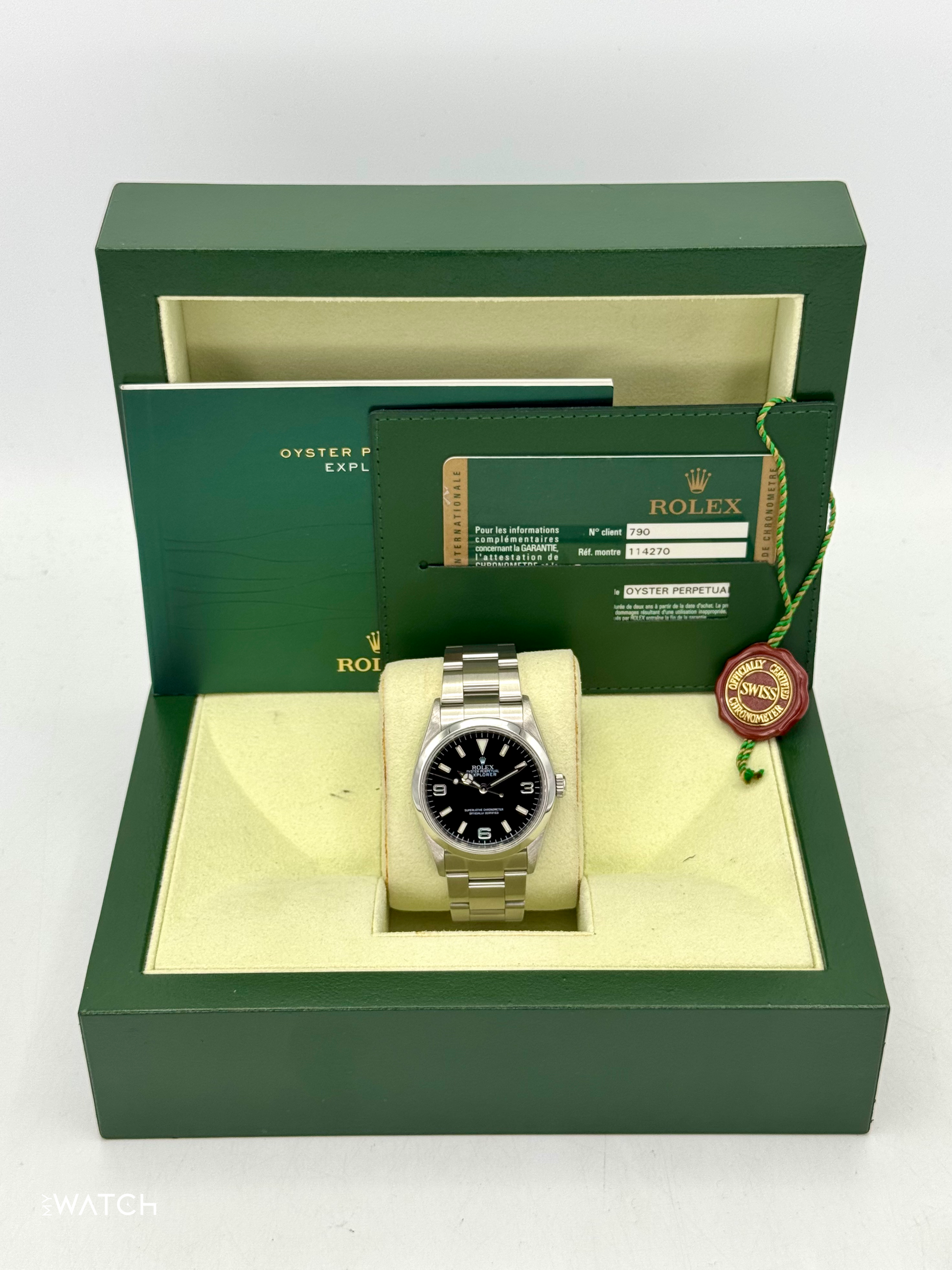 2013 Rolex Explorer 36mm 114270 Stainless Steel Black Dial - MyWatchLLC