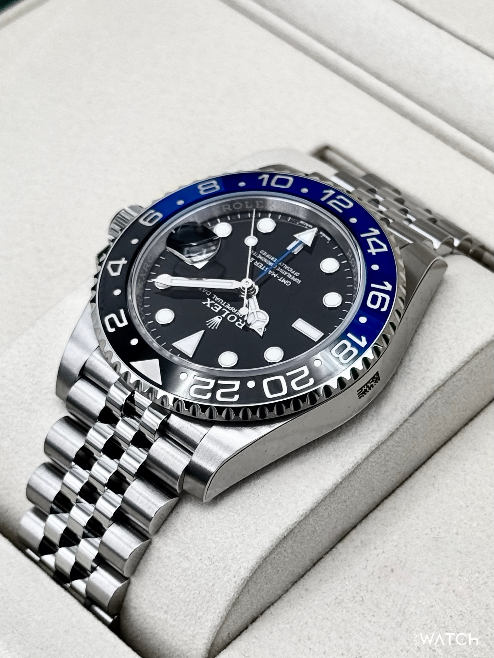 NEW 2026 Rolex GMT-Master II "Batgirl" 40mm 126710BLNR Jubilee (STICKERED) - MyWatchLLC