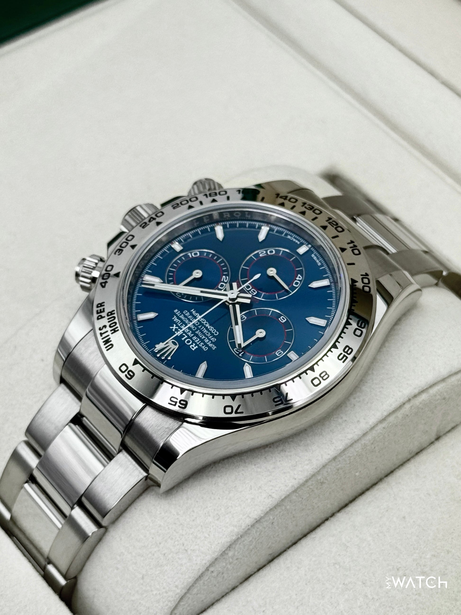 NEW 2026 Rolex Daytona 40mm 126509 White Gold Blue Dial - MyWatchLLC