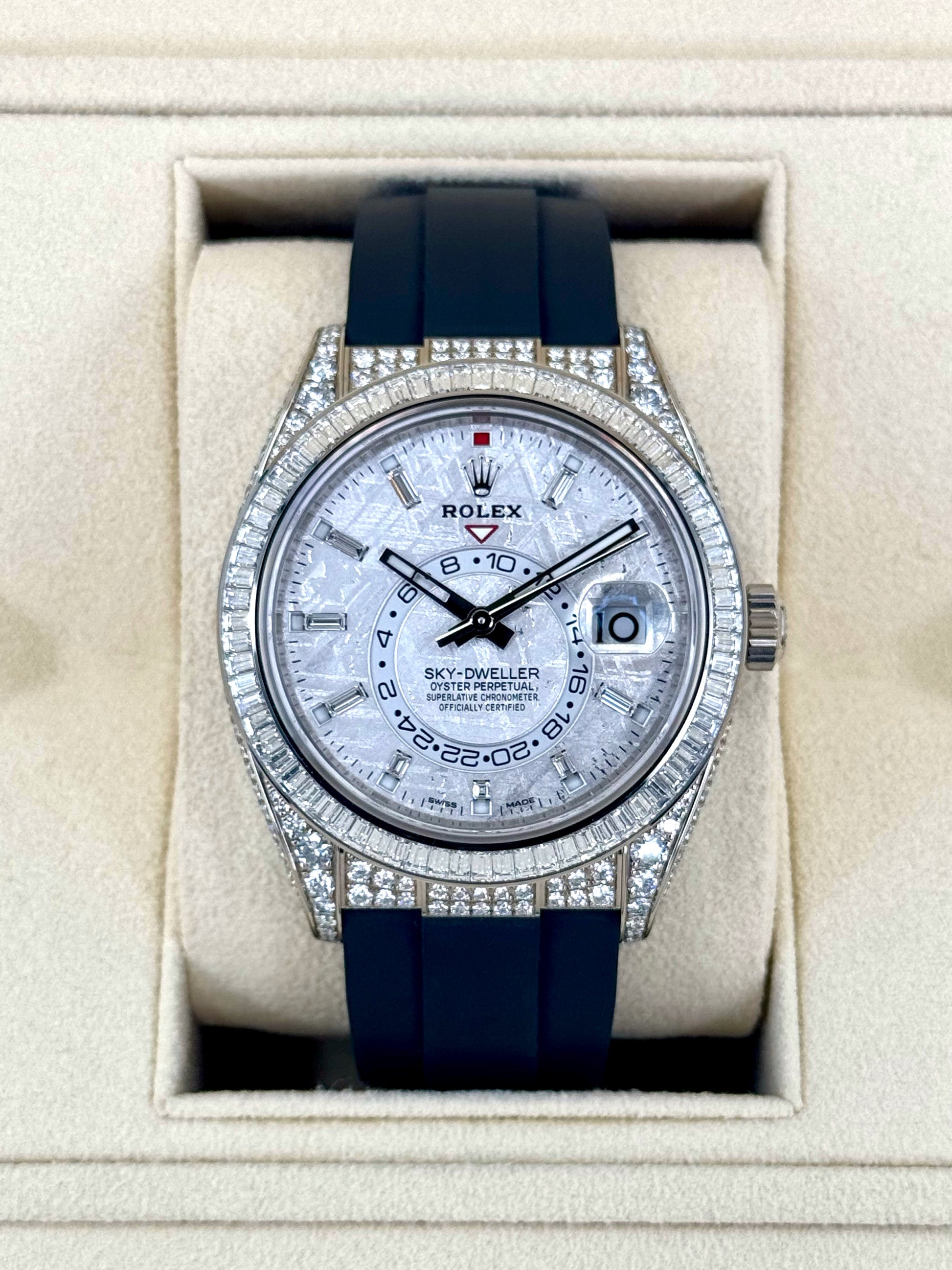 NEW 2023 Rolex Sky-Dweller Meteorite Diamond Watch 326259TBR - MyWatchLLC