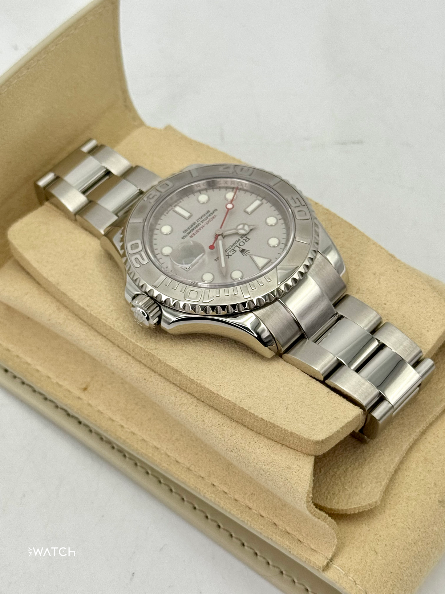 2025 CPO Rolex Yacht-Master 40mm 16622 Platinum Bezel and Dial