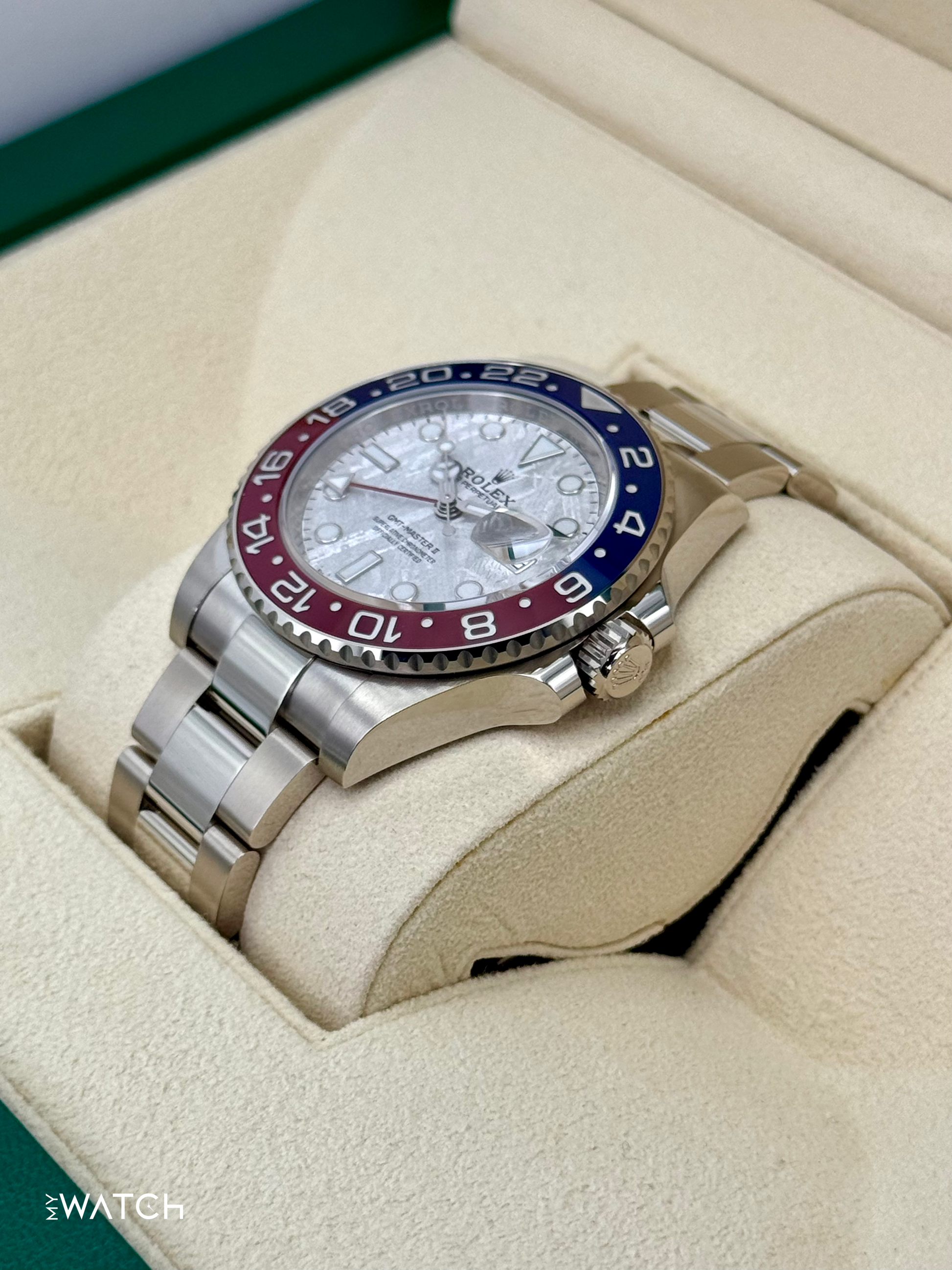 2022 Rolex GMT-Master II "Pepsi" 40mm 126719BLRO Meteorite Dial - MyWatchLLC