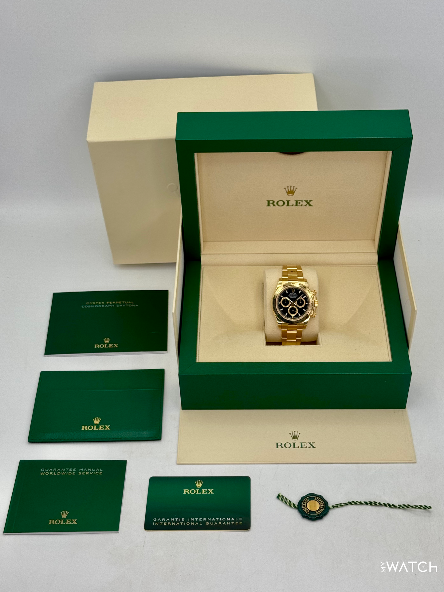 2025 Rolex Daytona 40mm 126508 18K Yellow Gold Black Dial - MyWatchLLC