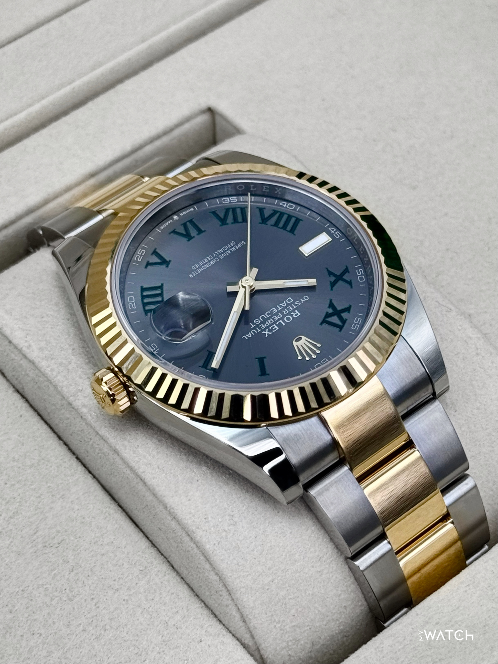 NEW 2026 Rolex Datejust 41mm 126333 Two-Tone Oyster Wimbledon Dial - MyWatchLLC