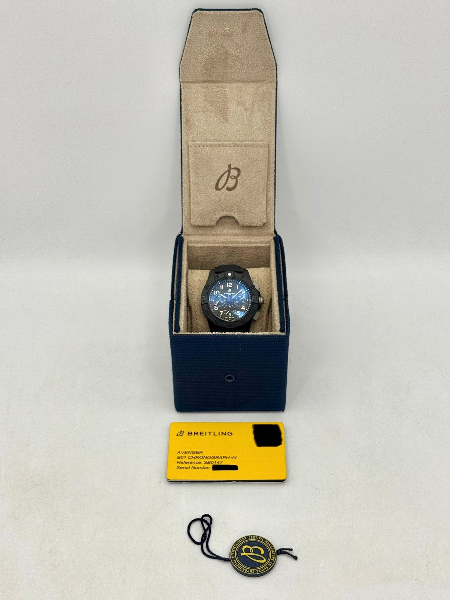 2026 Breitling Avenger B01 Chronograph Night Mission 44mm SB0147 Ceramic Black Dial