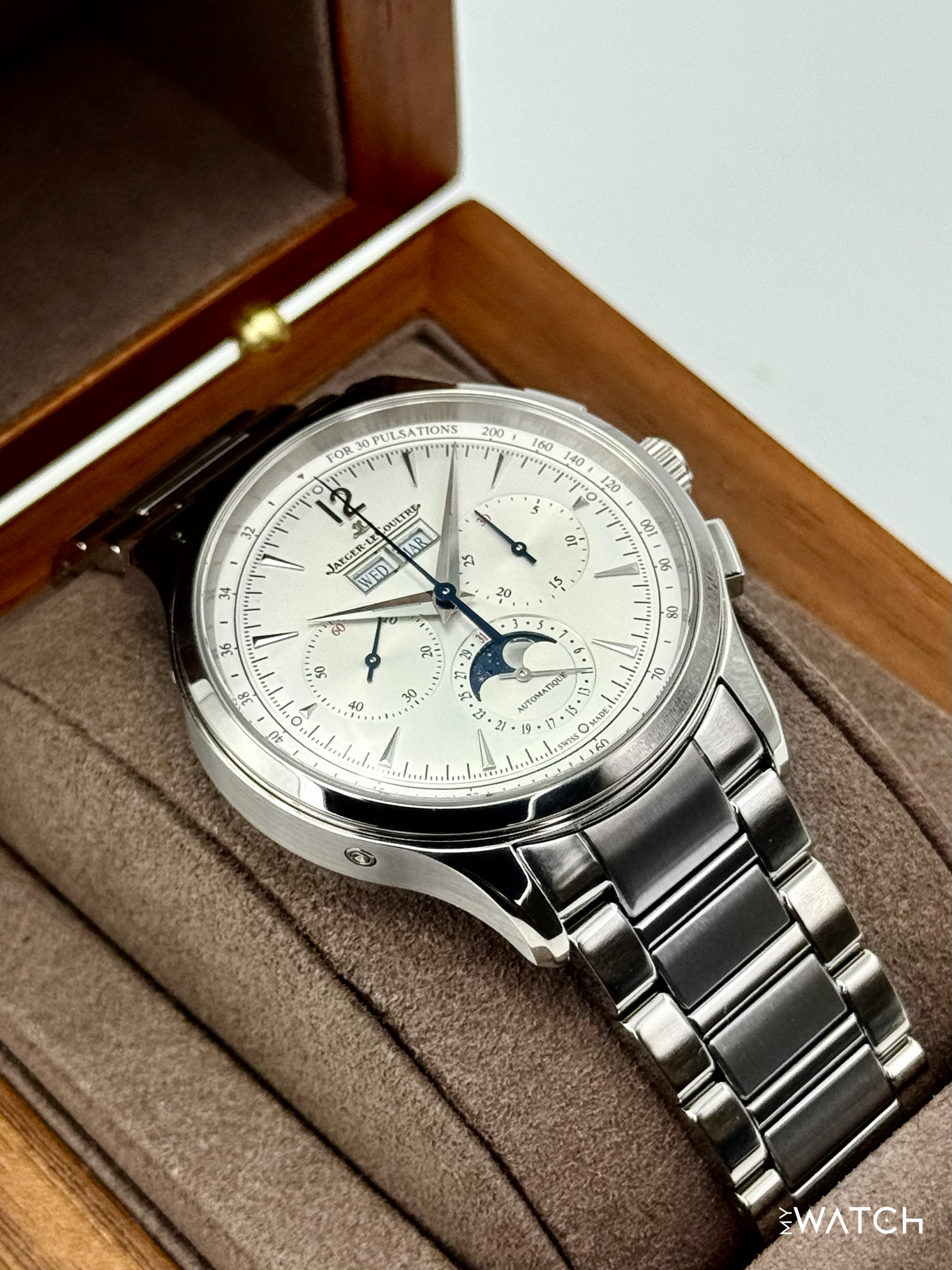 2025 Jaeger-LeCoultre Master Control 40mm Q413813J Stainless Steel White Dial - MyWatchLLC