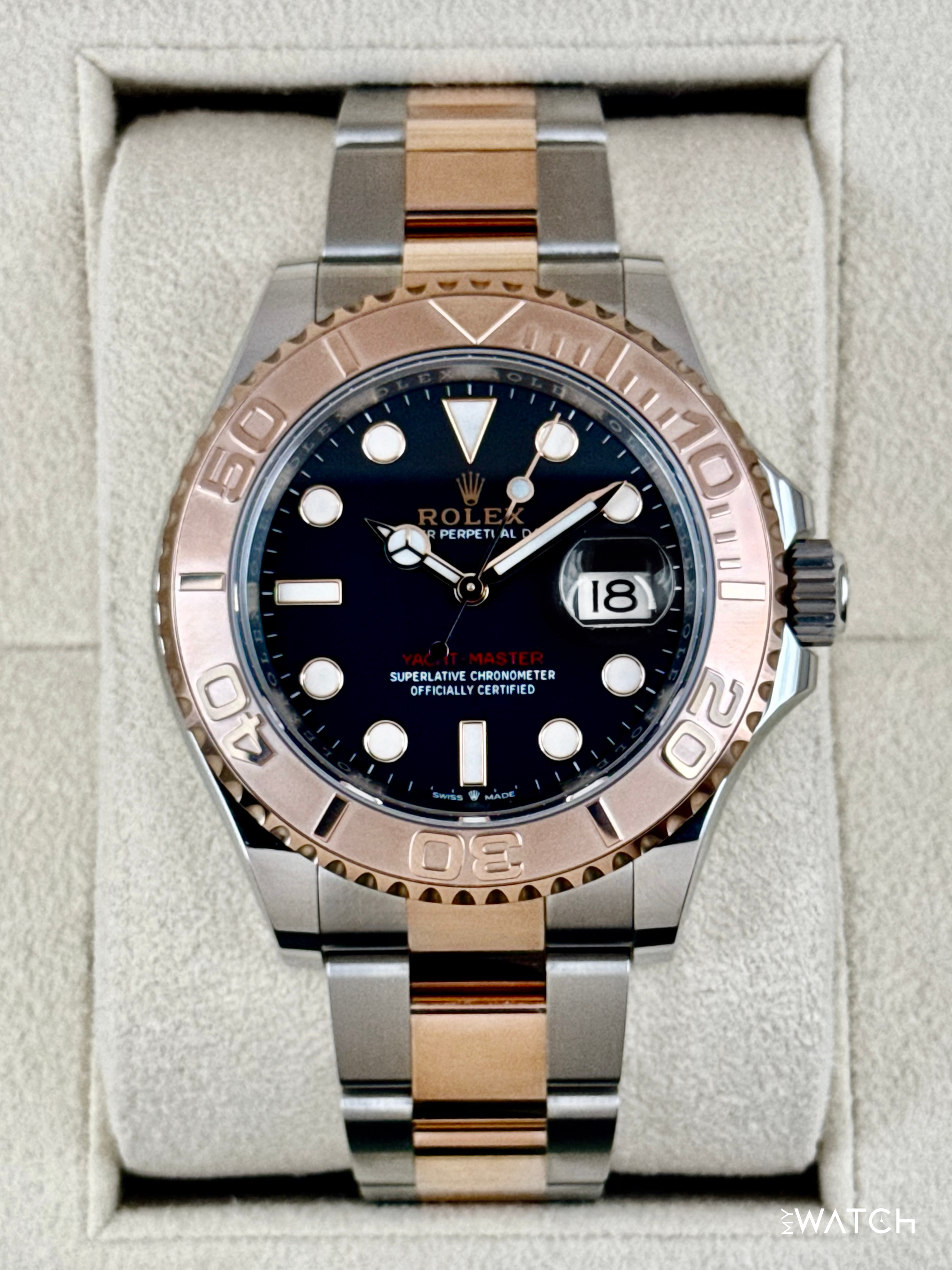 洋楽 prestige 2021 Rolex Yacht-Master 40mm 126621 Two-Tone Black Dial