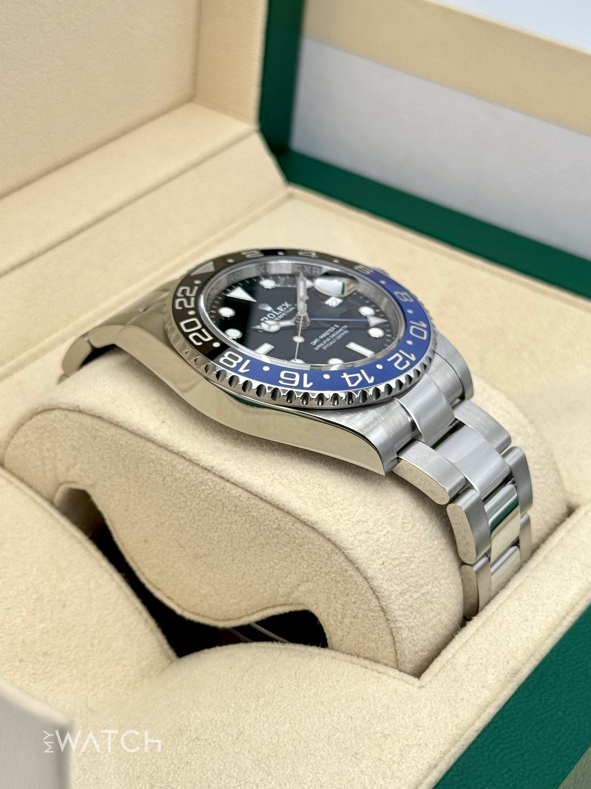 2022 Rolex GMT-Master II "Batman" 40mm 126710BLNR Oyster - MyWatchLLC
