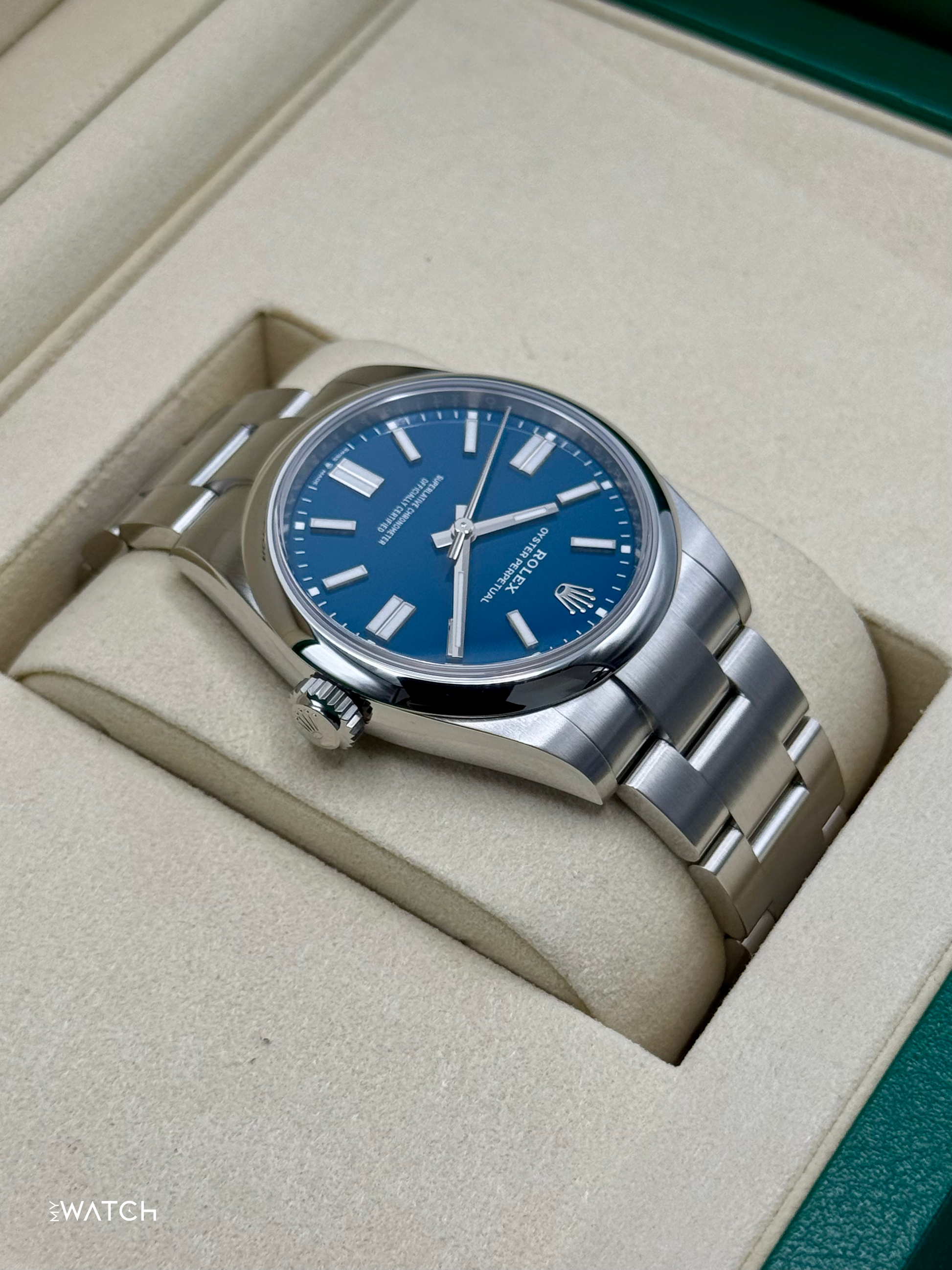 NEW 2025 Rolex Oyster Perpetual 41mm 134300 Med Blue Dial - MyWatchLLC