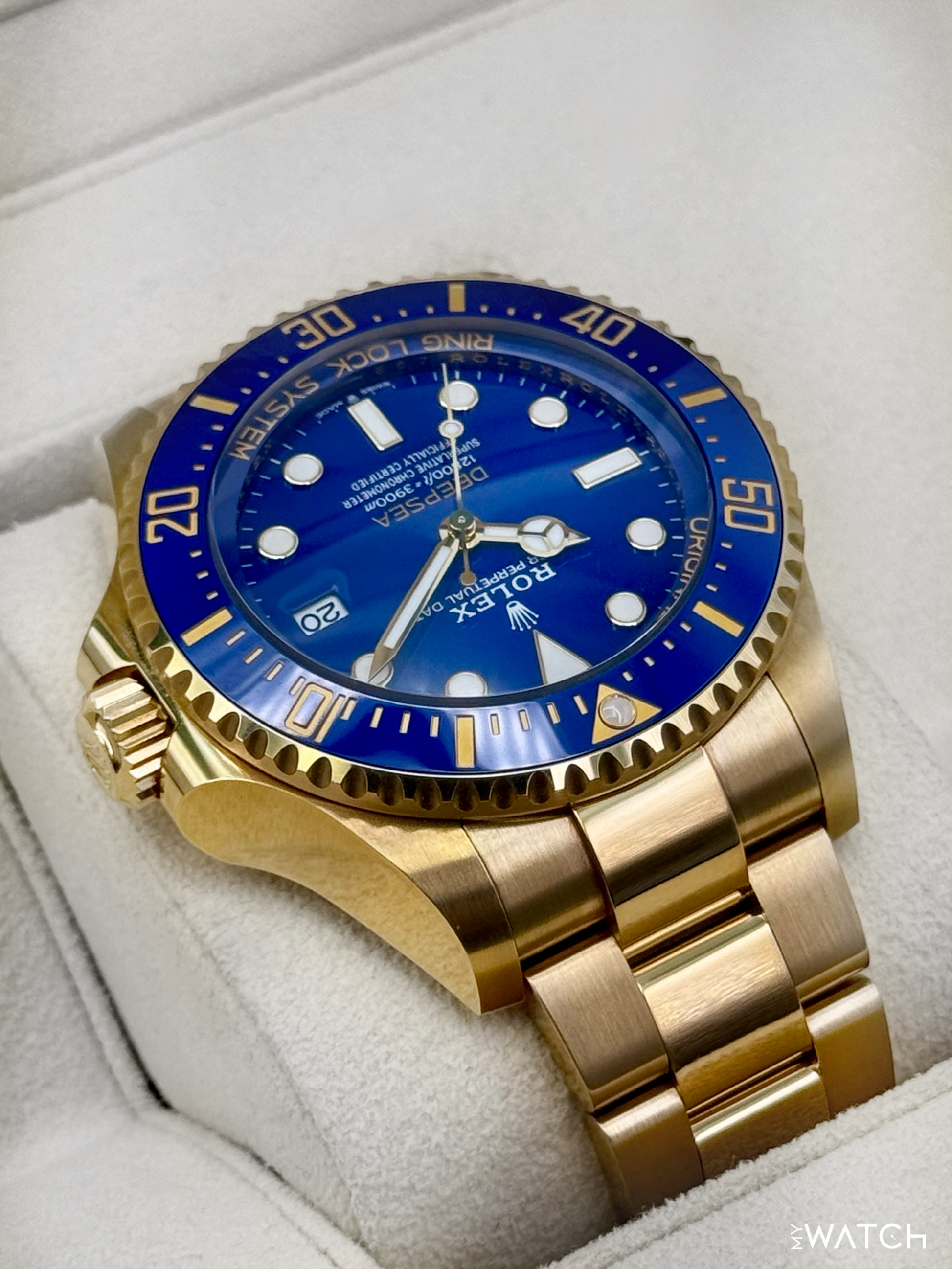 2025 Rolex Deepsea 44mm 136668LB Yellow Gold Blue Dial - MyWatchLLC