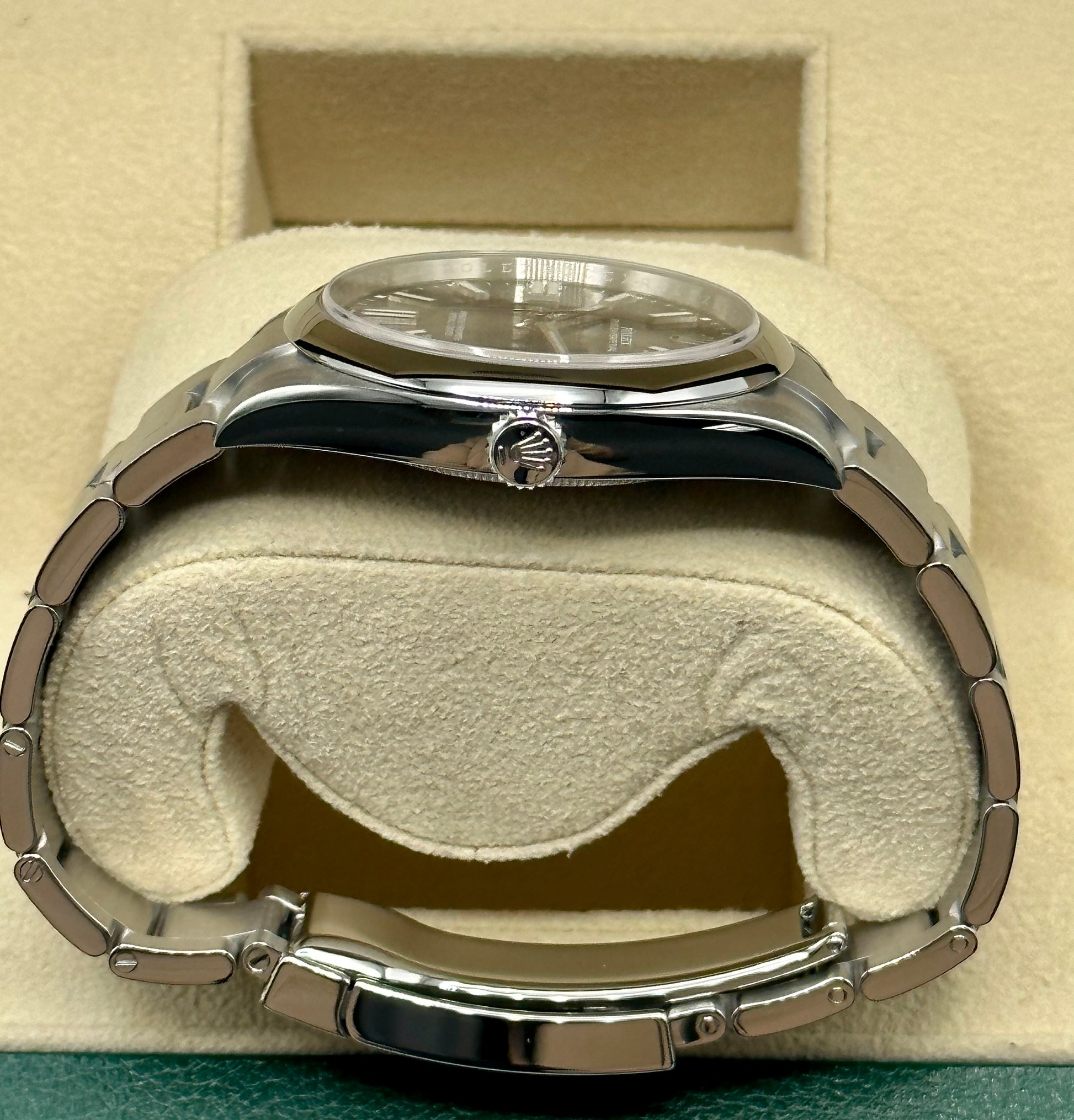 2022 Rolex Oyster Perpetual 41mm 124300 Stainless Steel Blue Stick Dial - MyWatchLLC