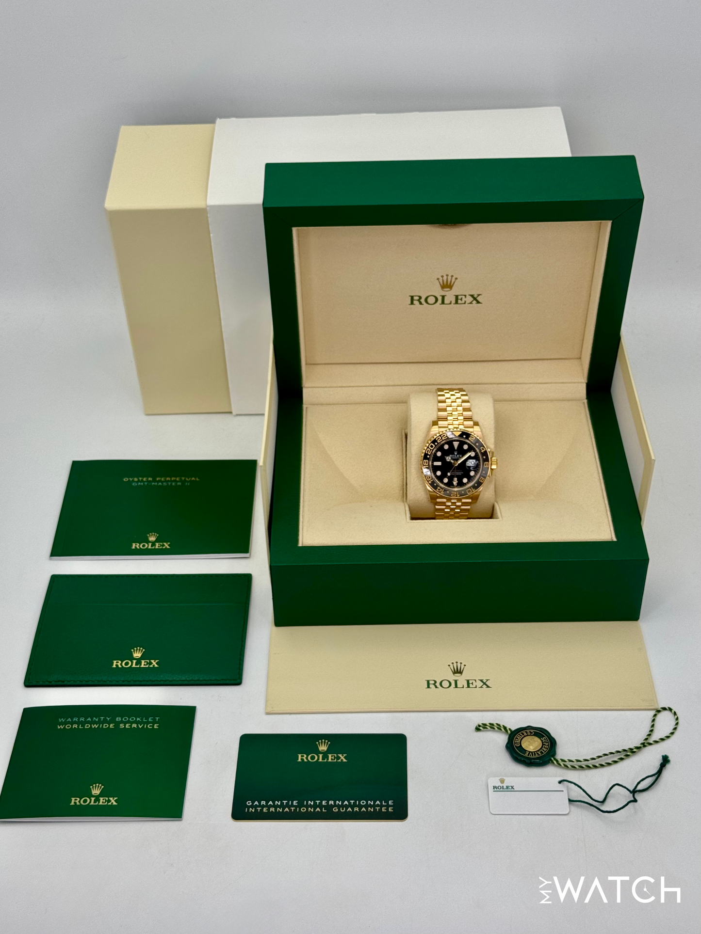 2023 Rolex GMT-Master II 40mm 126718GRNR Jubilee Black Dial