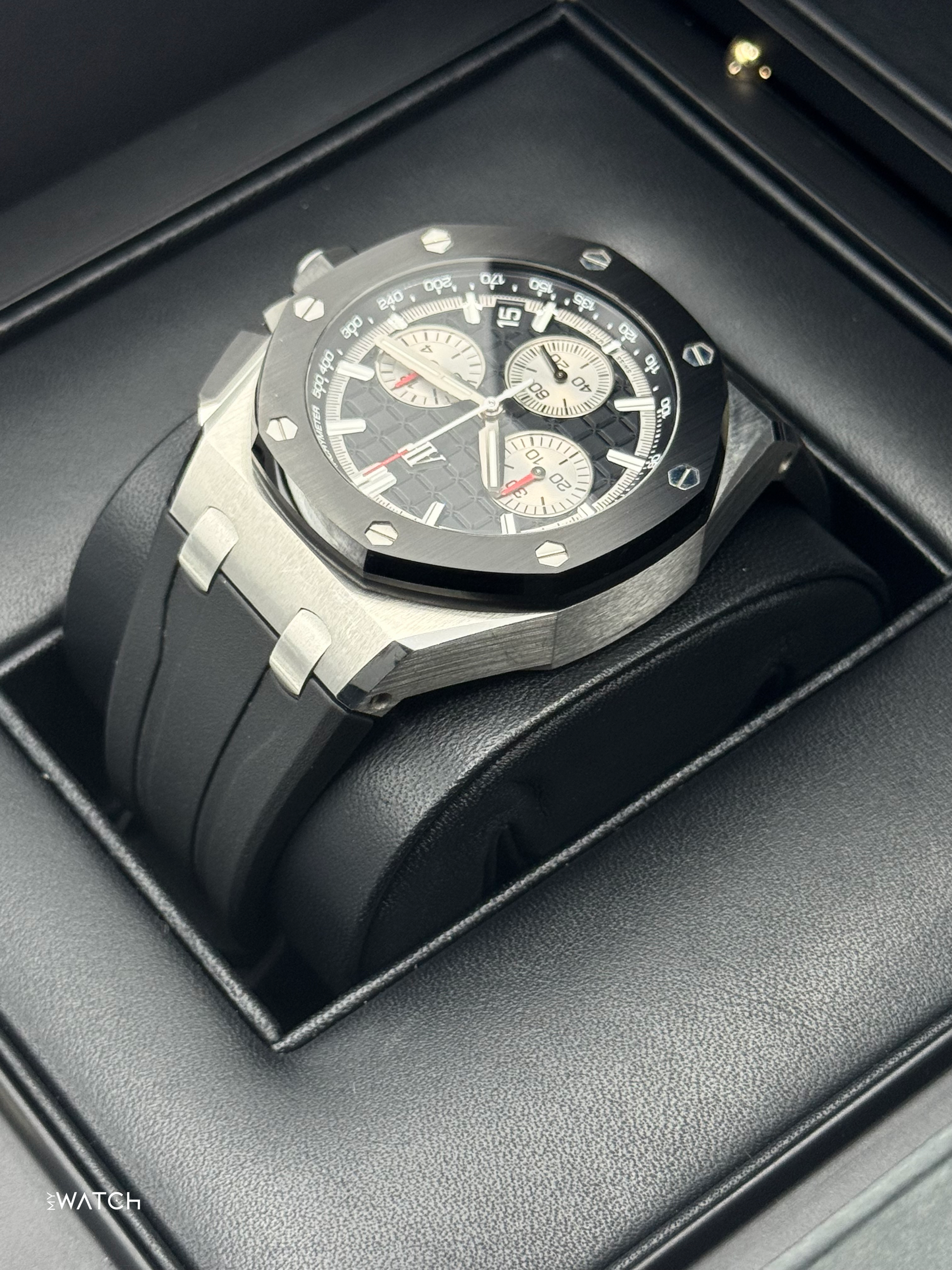 2021 Audemars Piguet Royal Oak Chronograph 43mm 26420SO Black Dial - MyWatchLLC