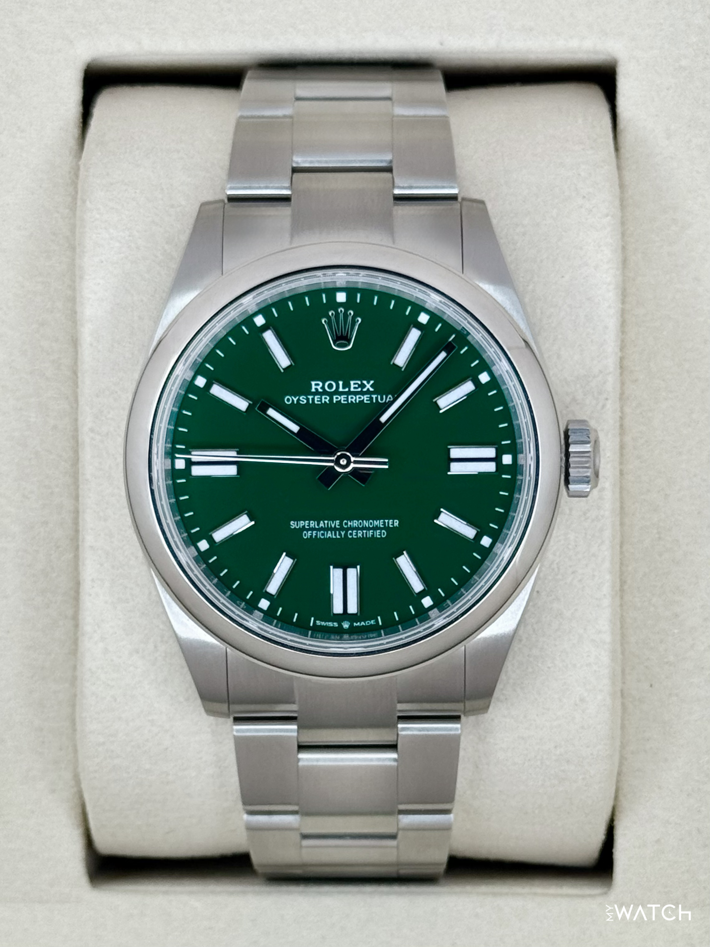 NEW 2026 Rolex Oyster Perpetual 41mm 134300 Green Dial