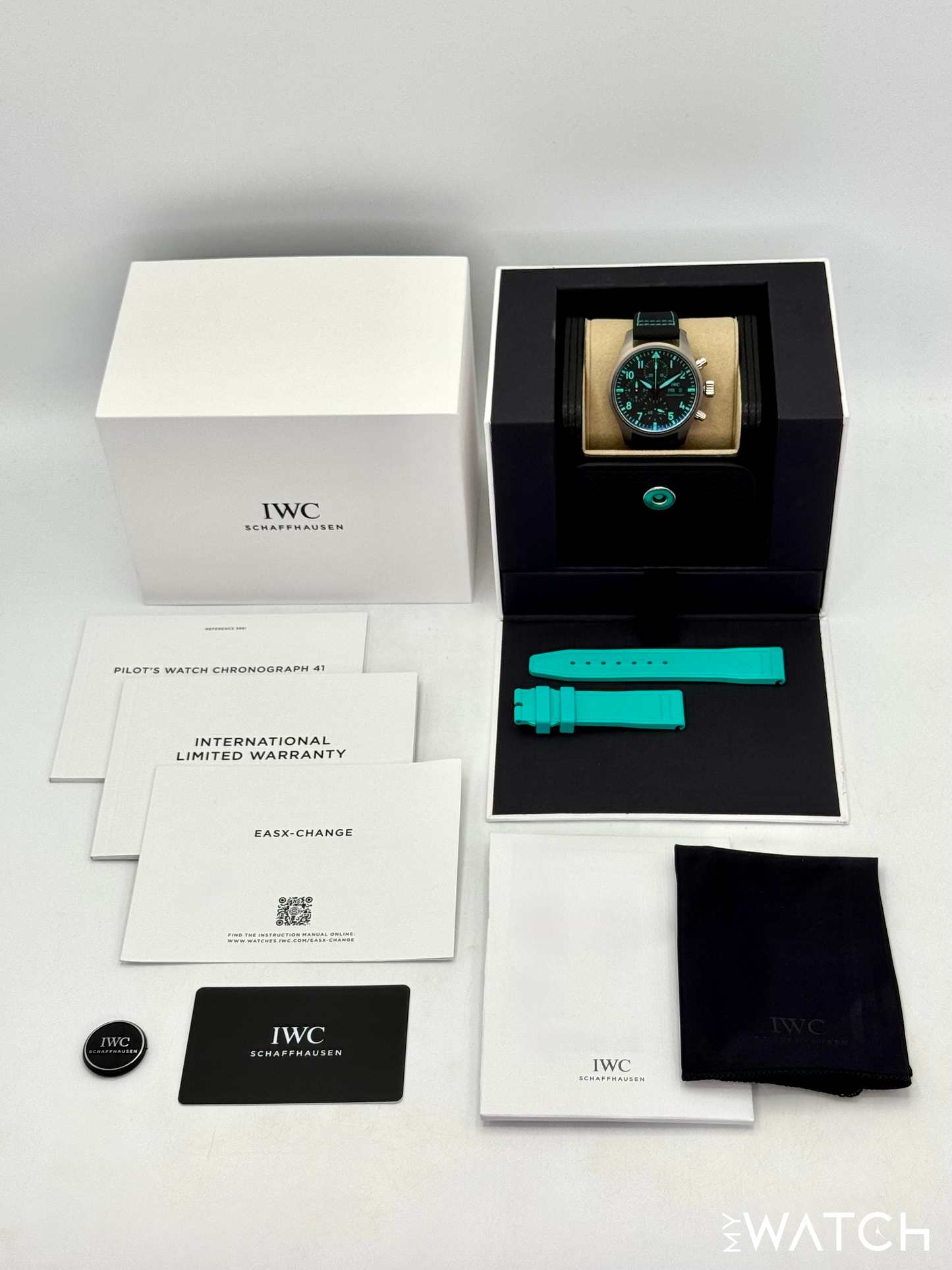 2023 IWC Pilot's Chronograph 41mm IW388108 Titanium Black Dial