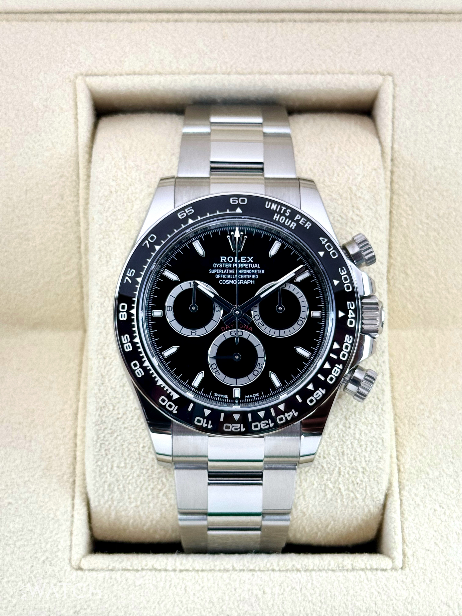 NEW 2024 Rolex Daytona 40mm 126500LN Stainless Steel Black Dial - MyWatchLLC