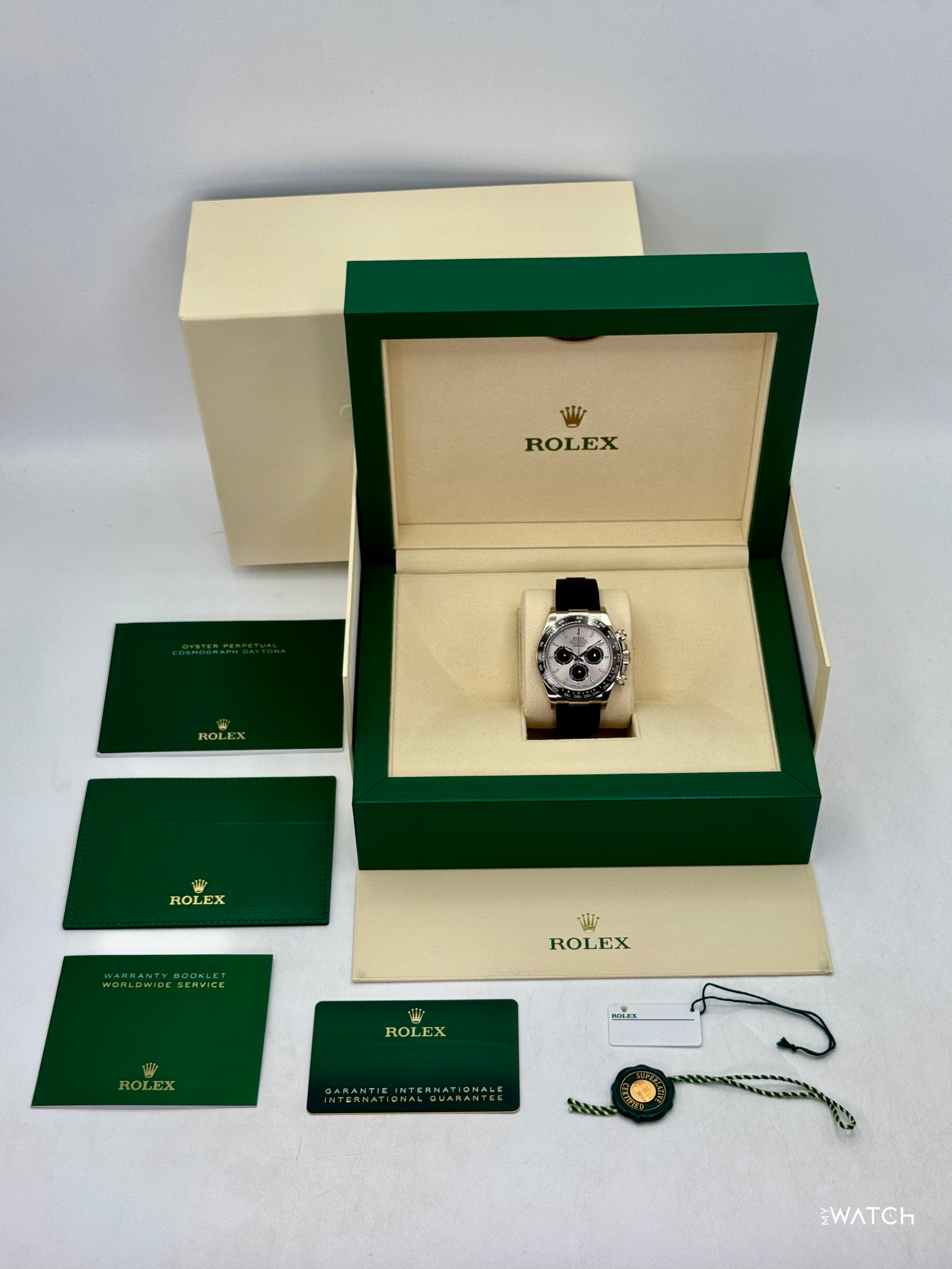 2024 Rolex Daytona "Ghost" 40mm 126519LN White Gold Silver Dial - MyWatchLLC