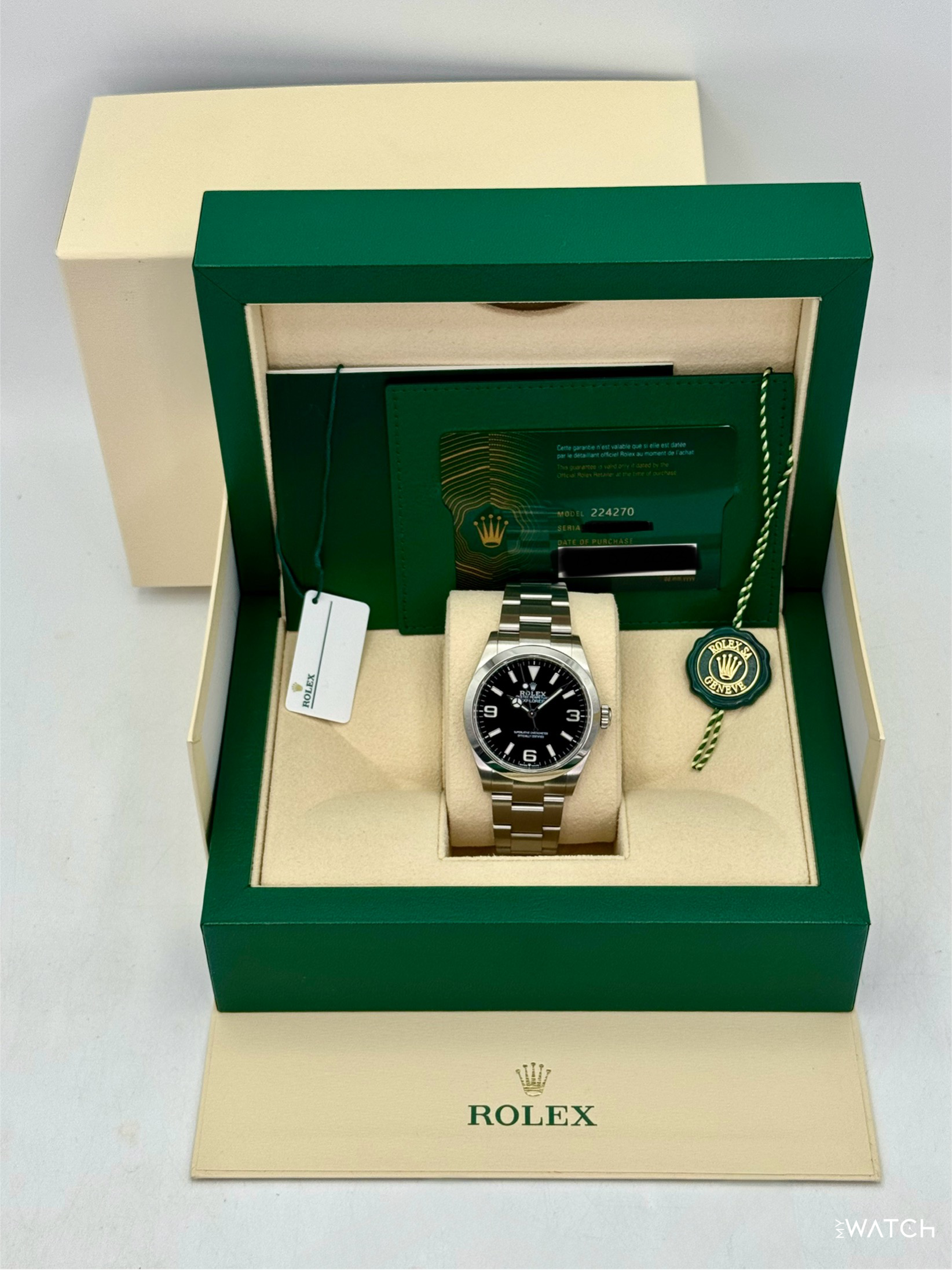 2023 Rolex Explorer 40mm 224270 Stainless Steel Black Dial - MyWatchLLC