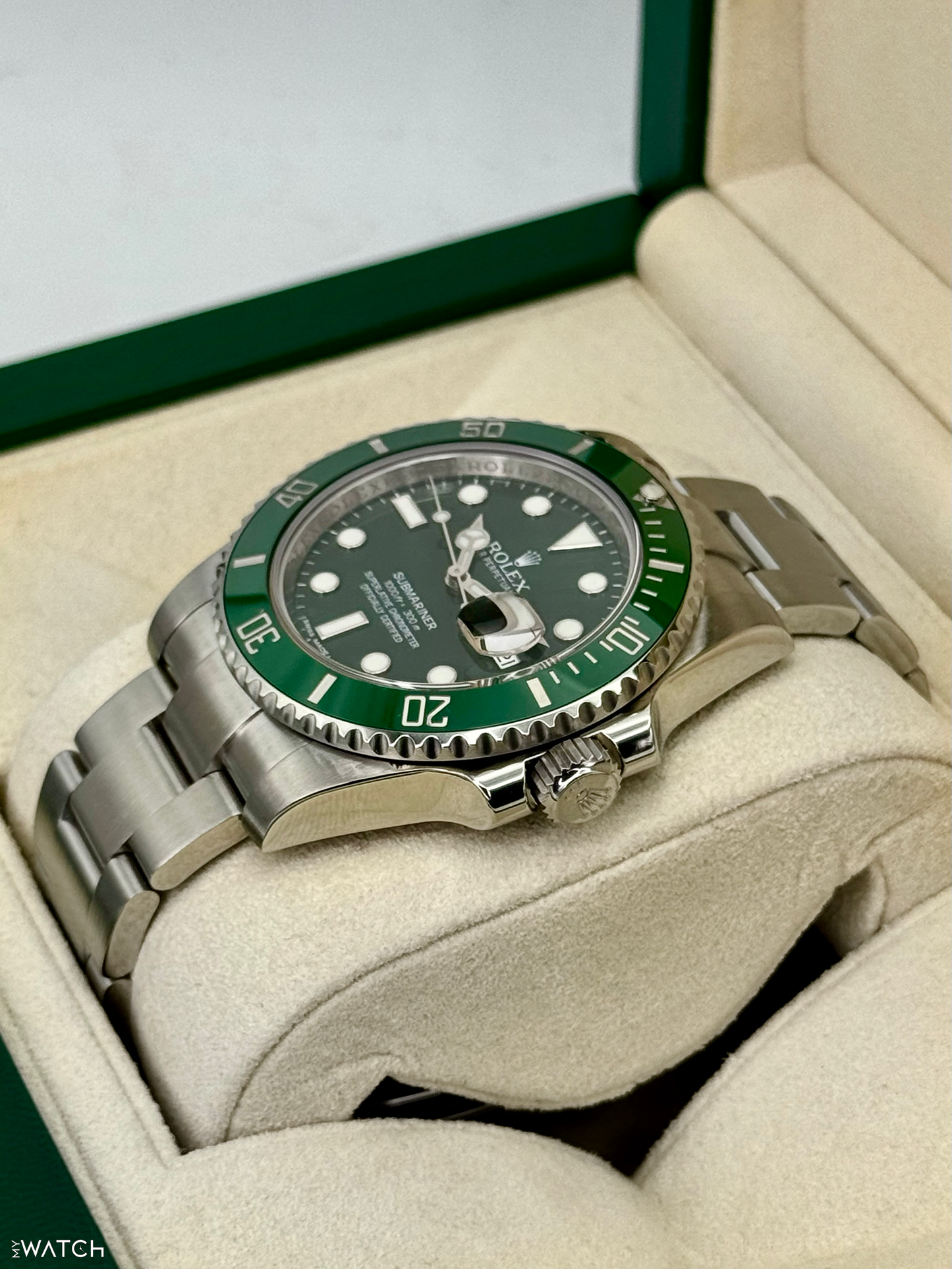 2015 Rolex Submariner "Hulk" 40mm 116610LV Green Dial - MyWatchLLC