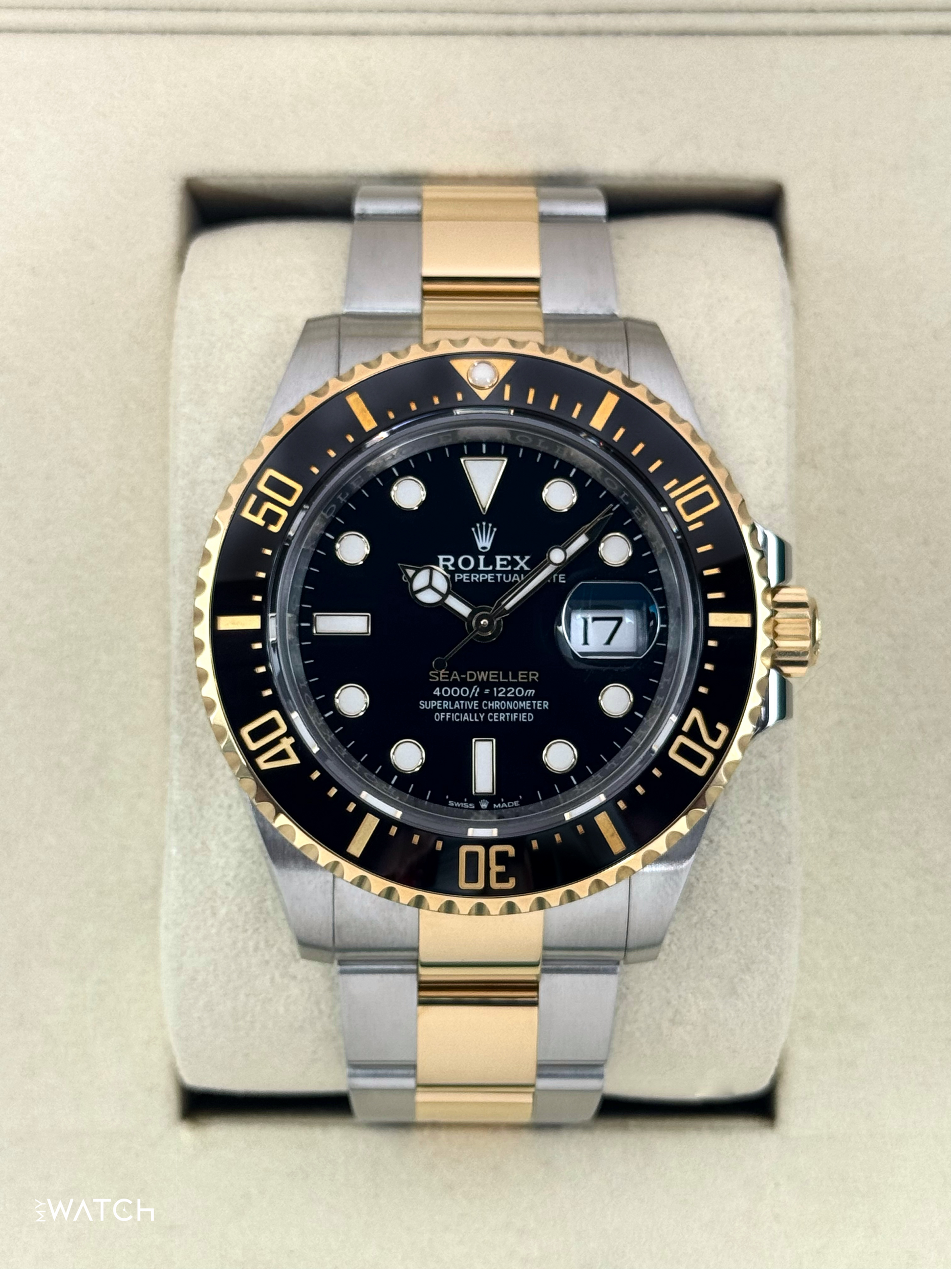 2025 Rolex Sea-Dweller 43mm 126603 Two-Tone Black Dial - MyWatchLLC