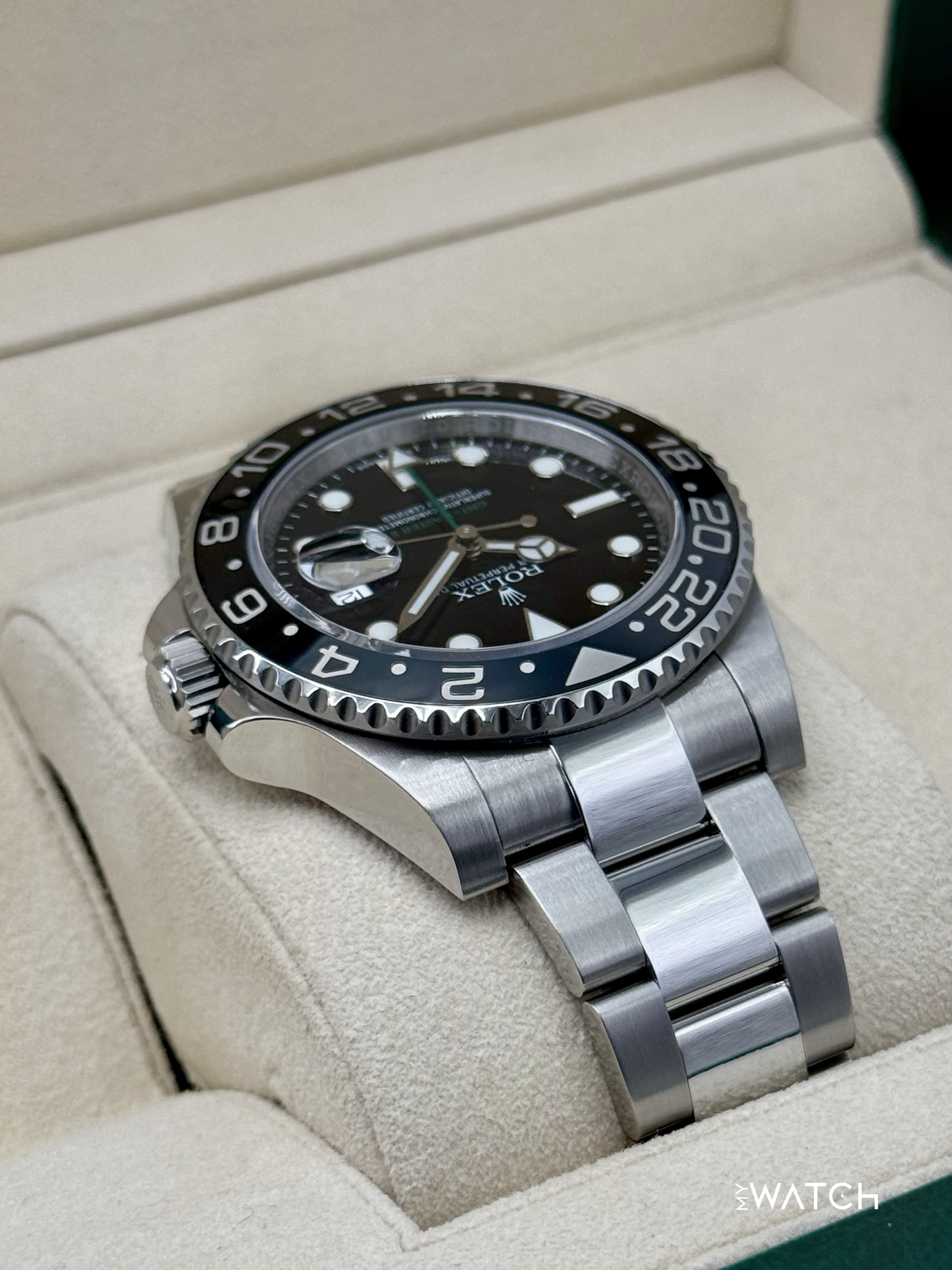 2017 Rolex GMT-Master II 40mm 116710LN Stainless Steel Black Dial (with RSC) - MyWatchLLC