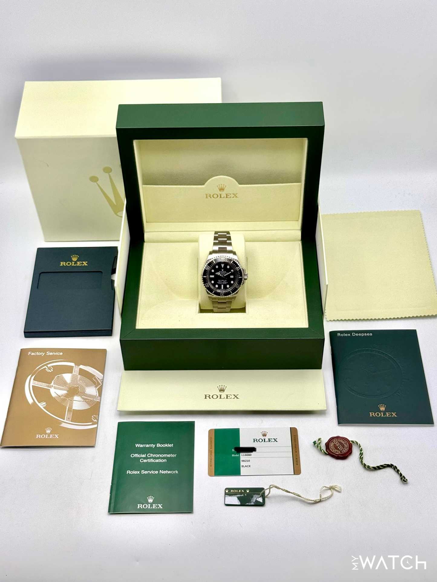 2015 Rolex Deepsea 44mm 116660 Stainless Steel Black Dial - MyWatchLLC