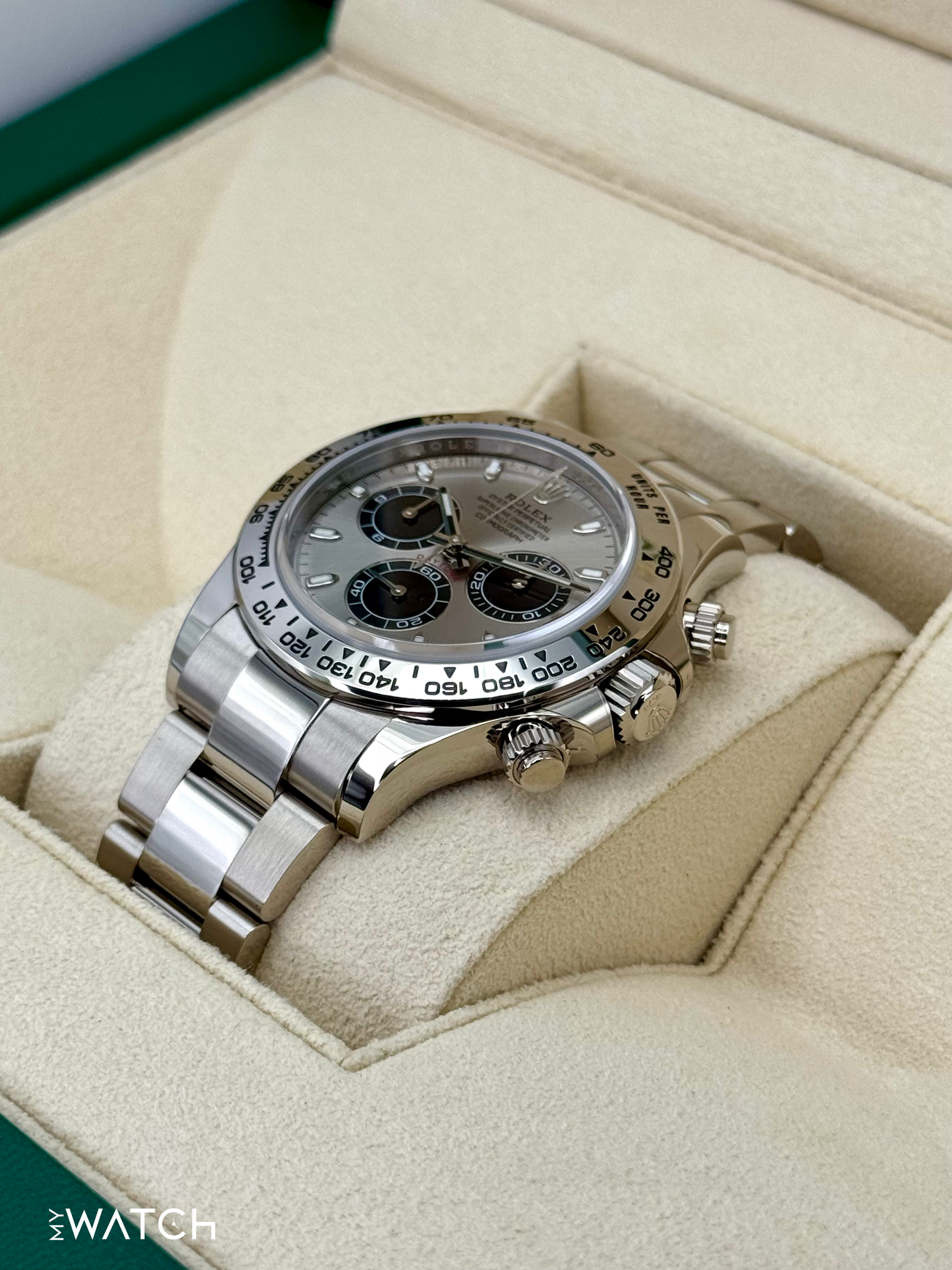 2020 Rolex Daytona "Ghost" 40mm 116509 White Gold Silver Dial - MyWatchLLC