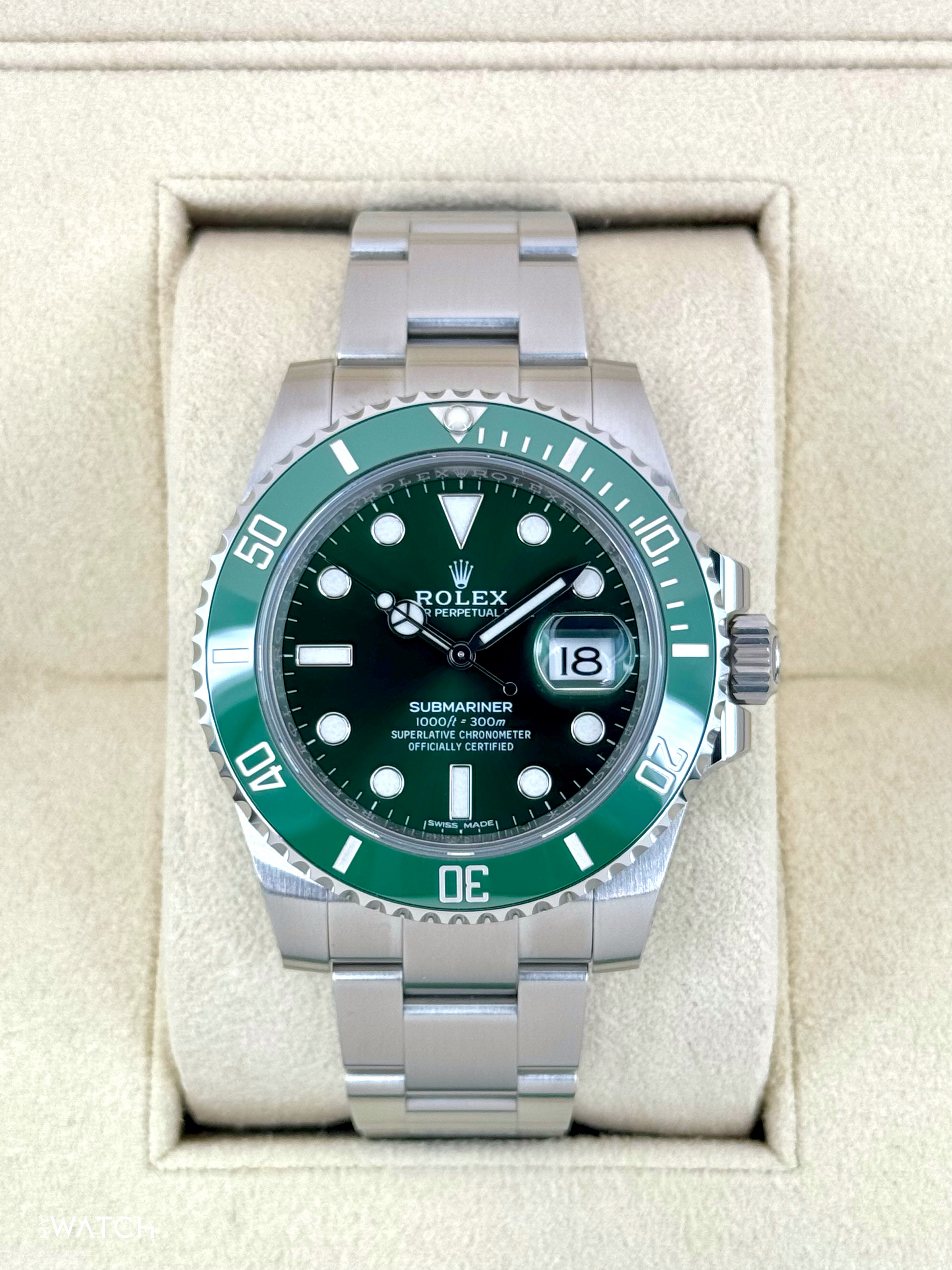 2017 Rolex Submariner “Hulk” 40mm 116610LV Green Dial - MyWatchLLC