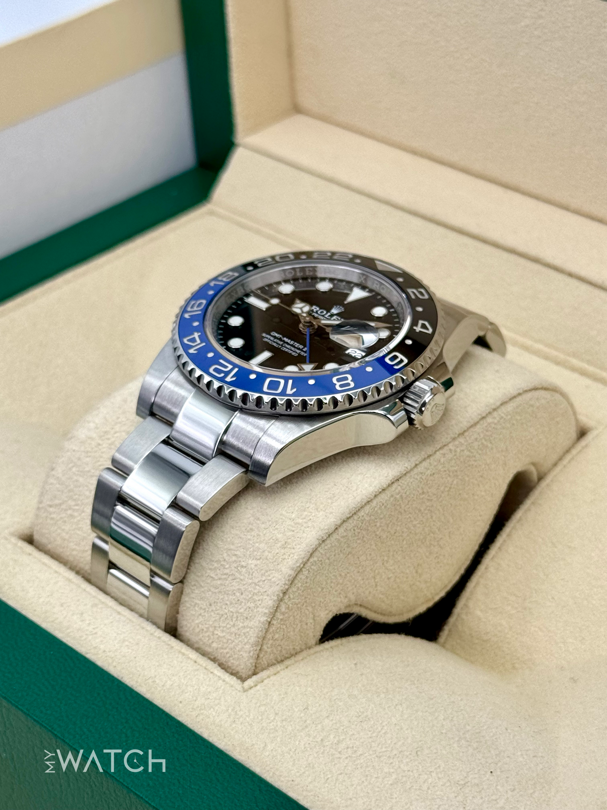 2022 Rolex GMT-Master II "Batman" 40mm 126710BLNR Oyster - MyWatchLLC