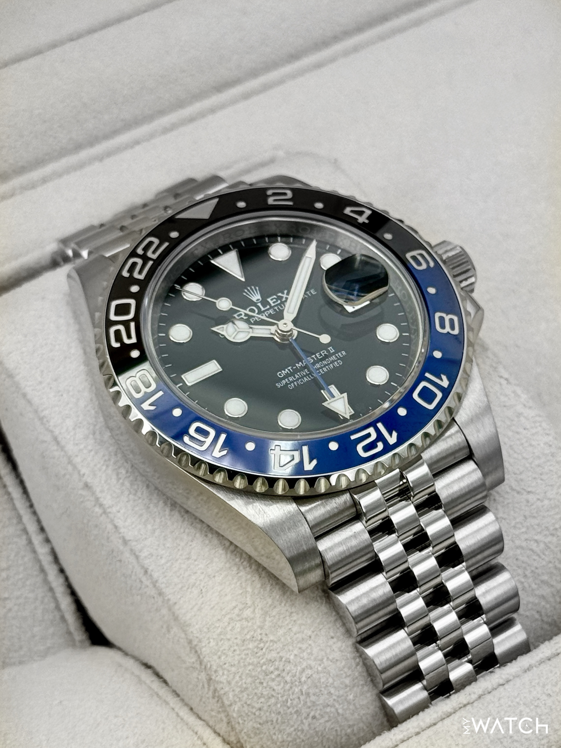 2023 Rolex GMT-Master II "Batgirl" 40mm 126710BLNR Jubilee - MyWatchLLC