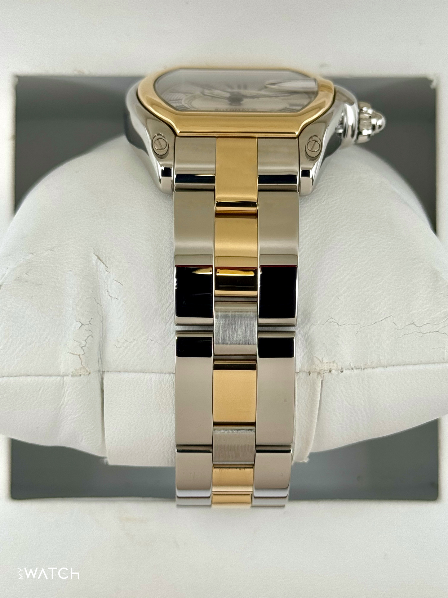 2009 Cartier Roadster 30.4mm 62031Y4 Two-Tone Silver Dial