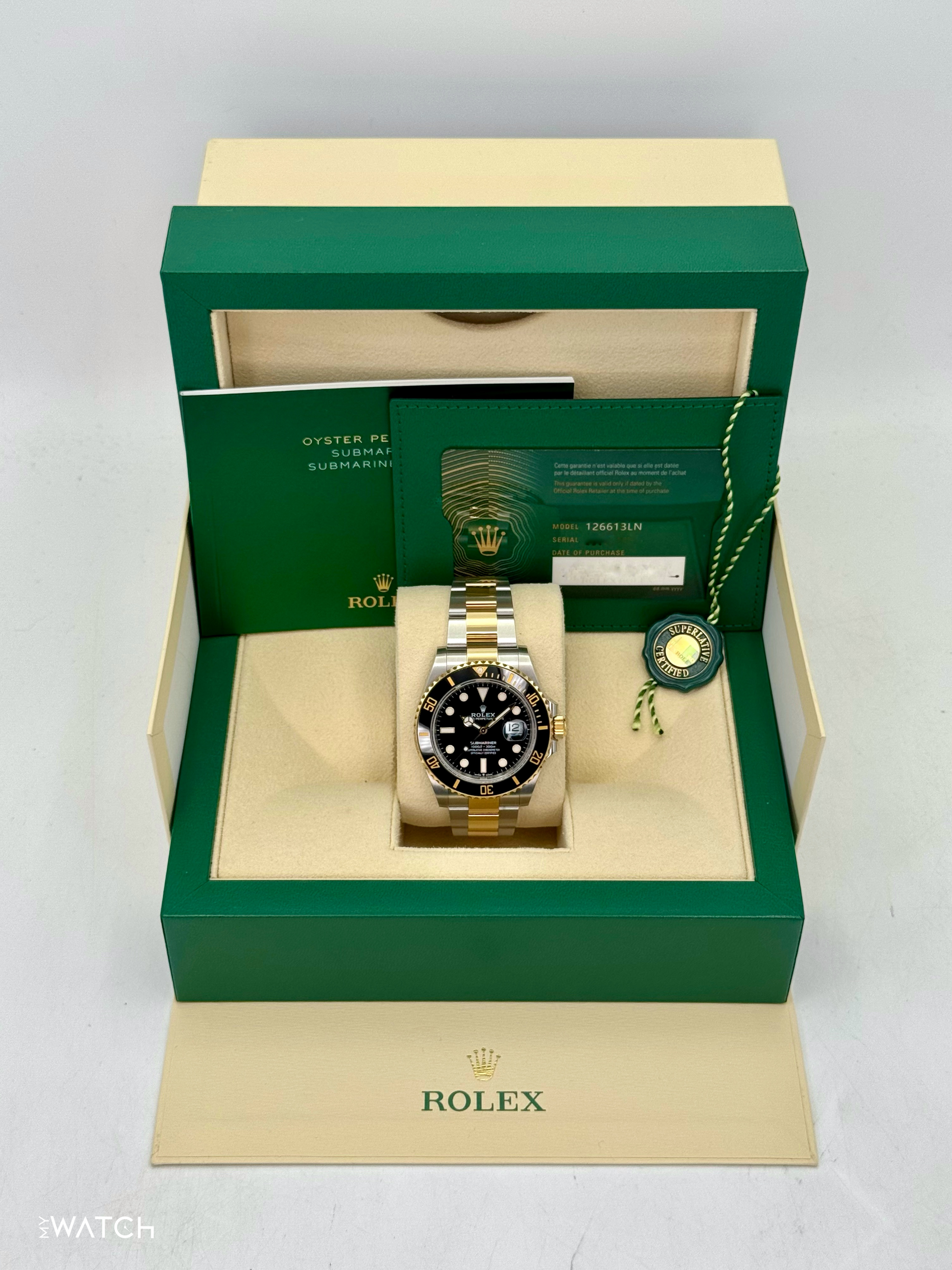 2024 Rolex Submariner 41mm 126613LN Two-Tone Black Dial - MyWatchLLC