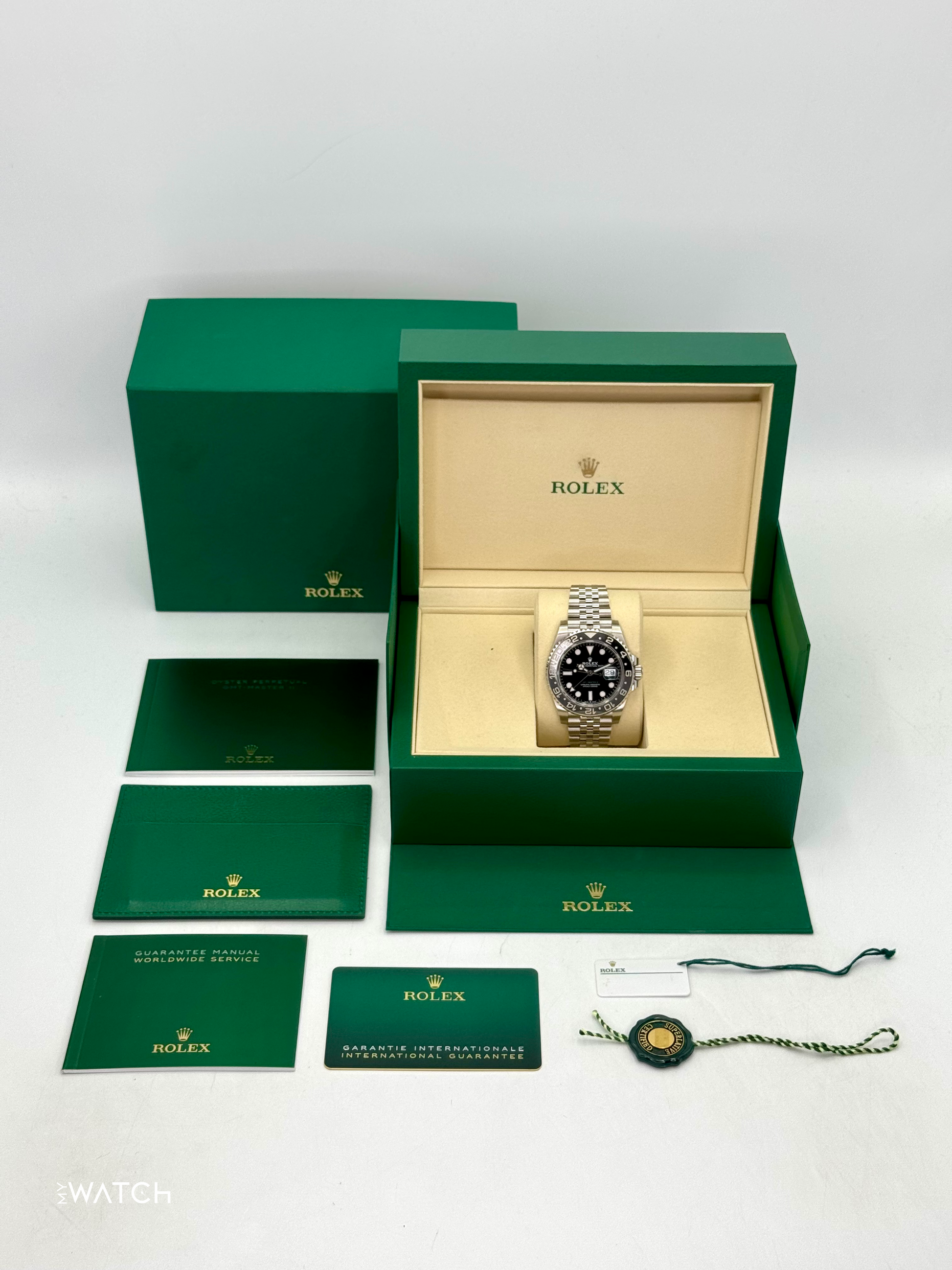 2025 Rolex GMT-Master II "Bruce Wayne" 40mm 126710GRNR Jubilee - MyWatchLLC