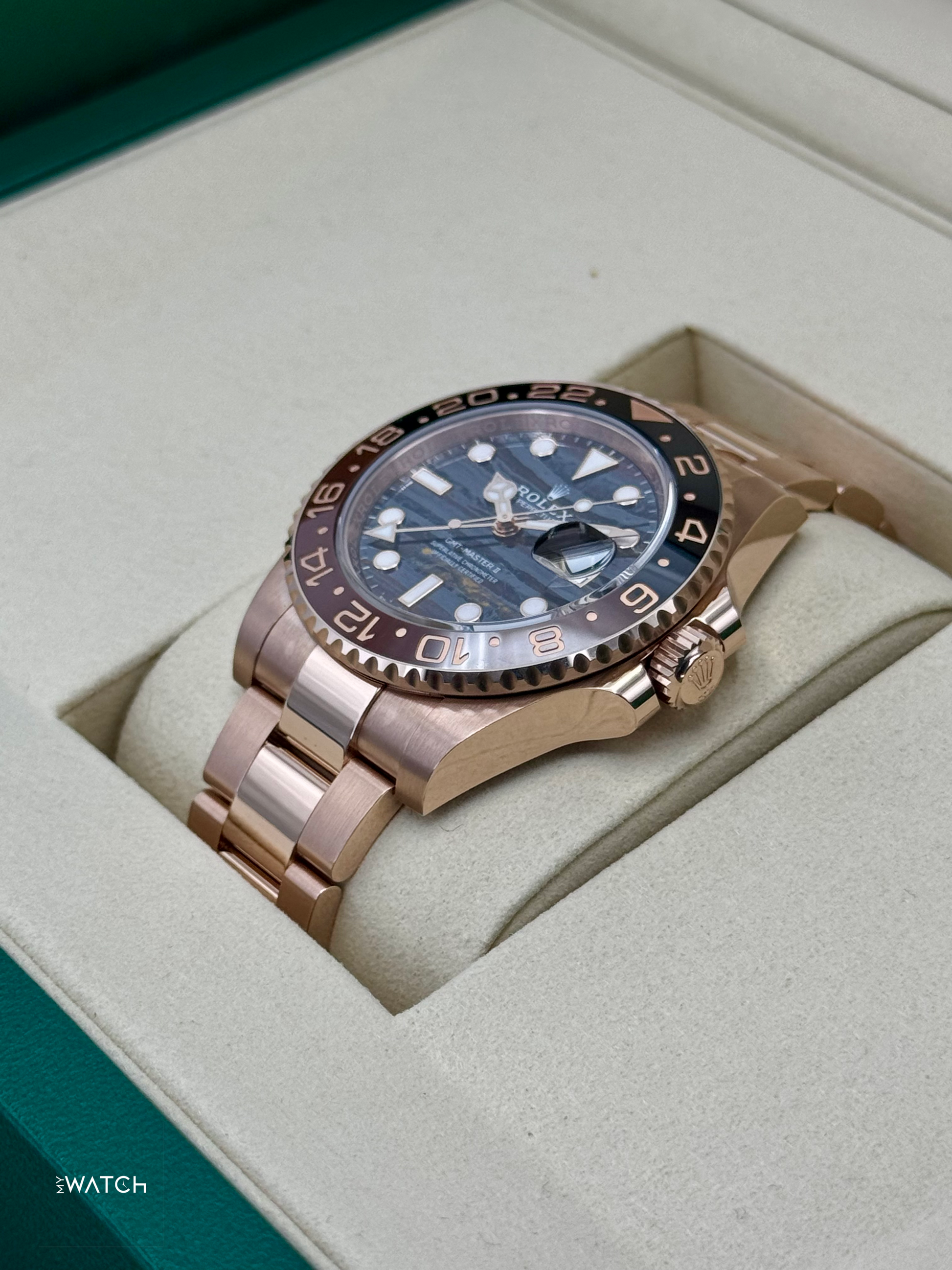 NEW 2025 Rolex GMT-Master II "Rootbeer" 40mm 126715CHNR Tiger Iron Dial - MyWatchLLC