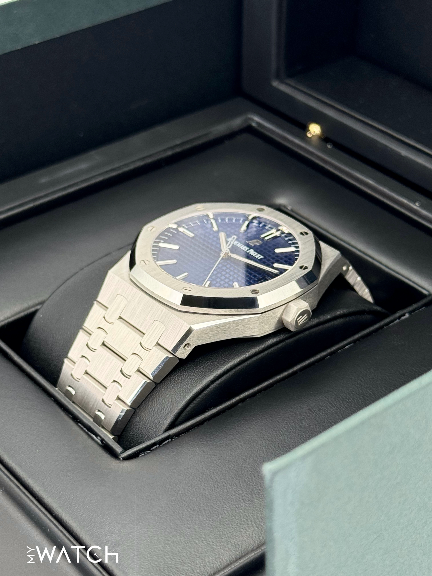 NEW 2021 Audemars Piguet Royal Oak 41mm 15503BC Blue Dial - MyWatchLLC