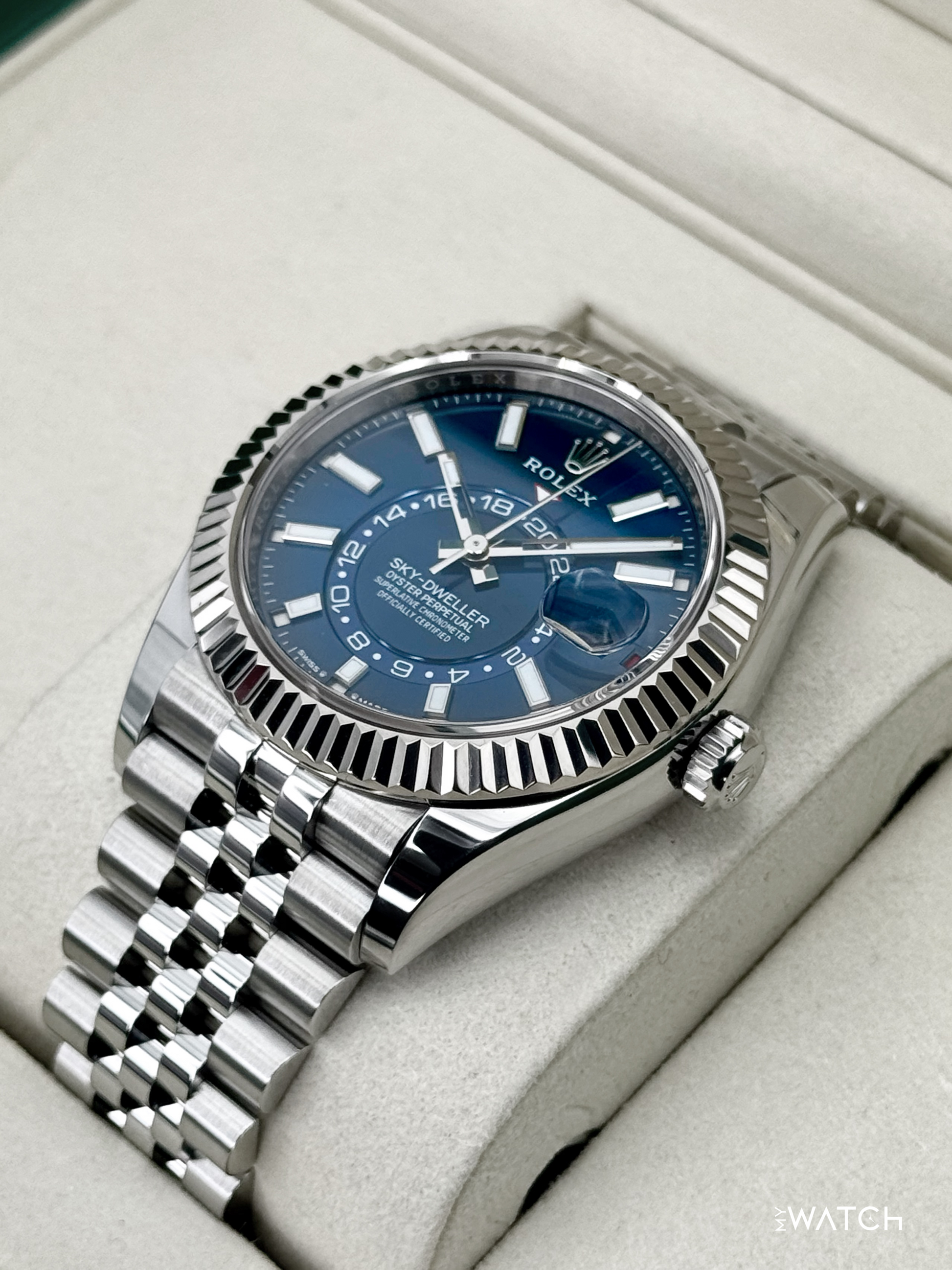 2025 Rolex Sky-Dweller 42mm 336934 Jubilee Blue Dial - MyWatchLLC