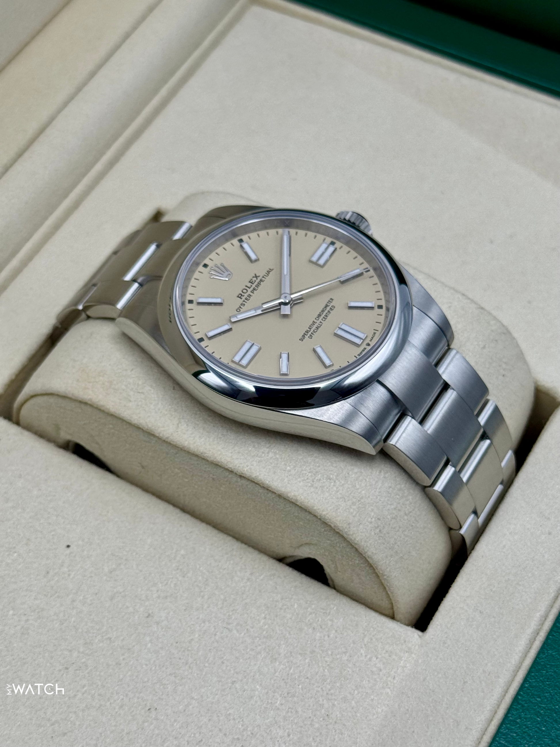 2025 Rolex Oyster Perpetual 41mm 134300 Beige Dial - MyWatchLLC