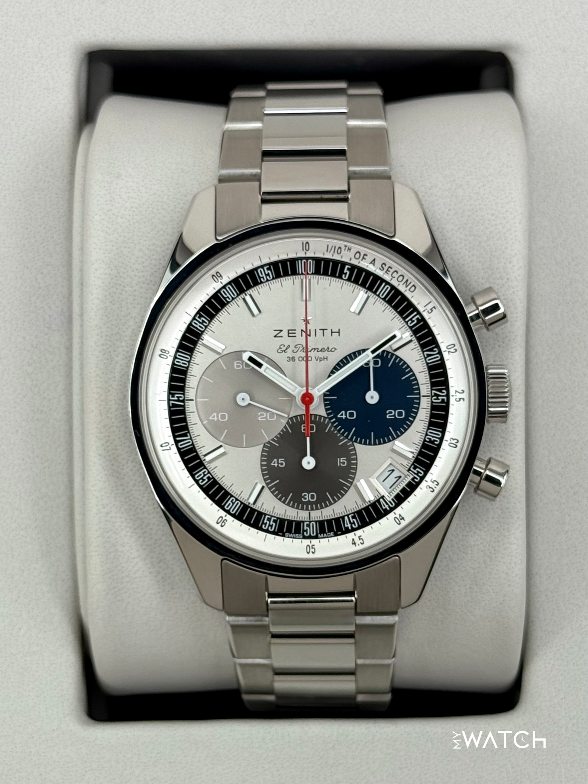 2023 Zenith Chronomaster Original 38mm 03.3200/69.C902 Stainless Steel Silver Dial - MyWatchLLC